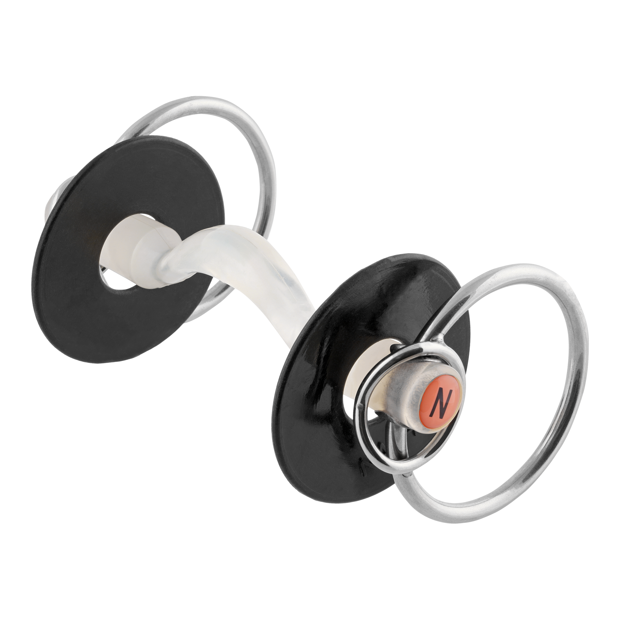 NATHE Mullen Mouth Bit with Port and Additional Small Rings