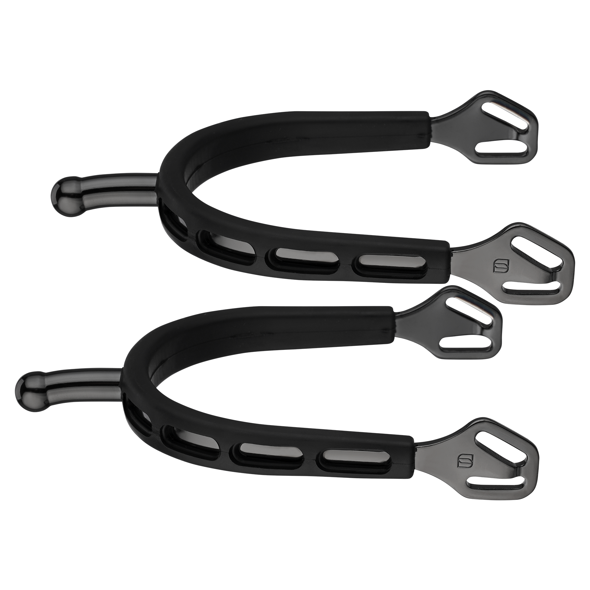 ULTRA fit EXTRA Grip Black Series Spurs, 30 mm ball-shaped