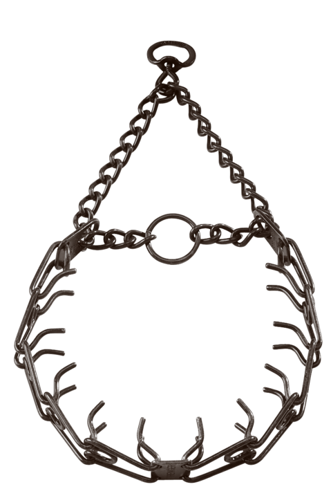 ULTRA-PLUS Training Collar with Center-Plate and Assembly Chain - Steel Browned