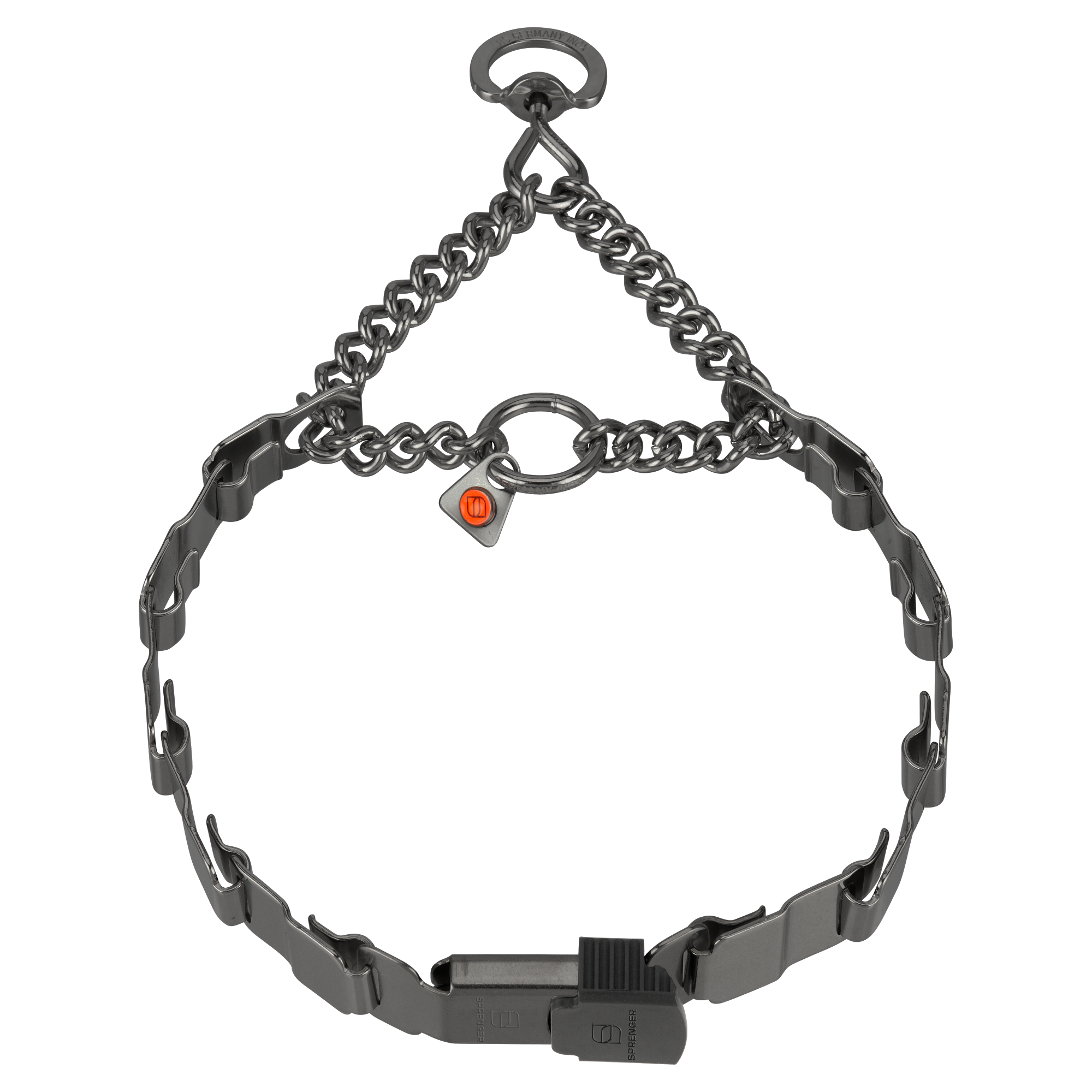NeckTech Fun with Assembly Chain & ClicLock - Stainless Steel Matte Bl