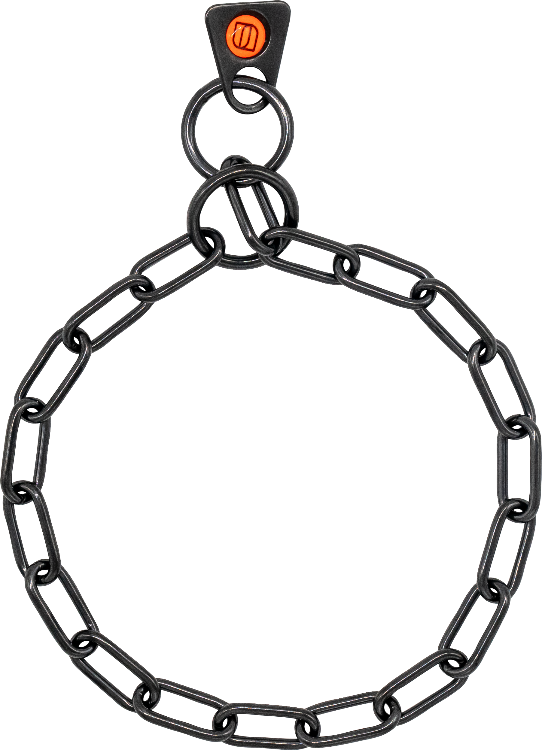 FurSaver Chain Chain Collar - Stainless Steel Black, 2mm Wire Gauge