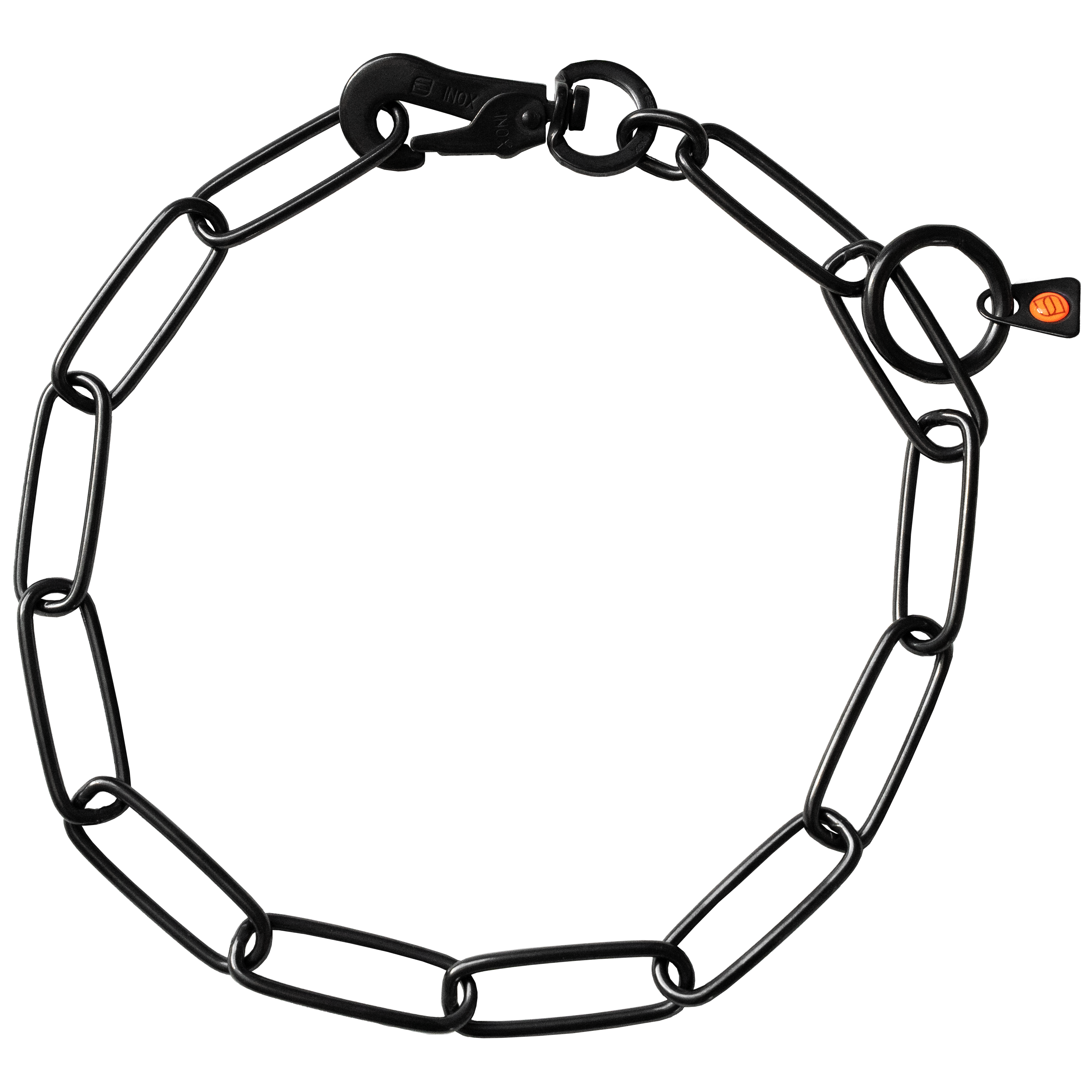 Long Link Chain Collar with SPRENGER Hook - 3mm Wire Gauge