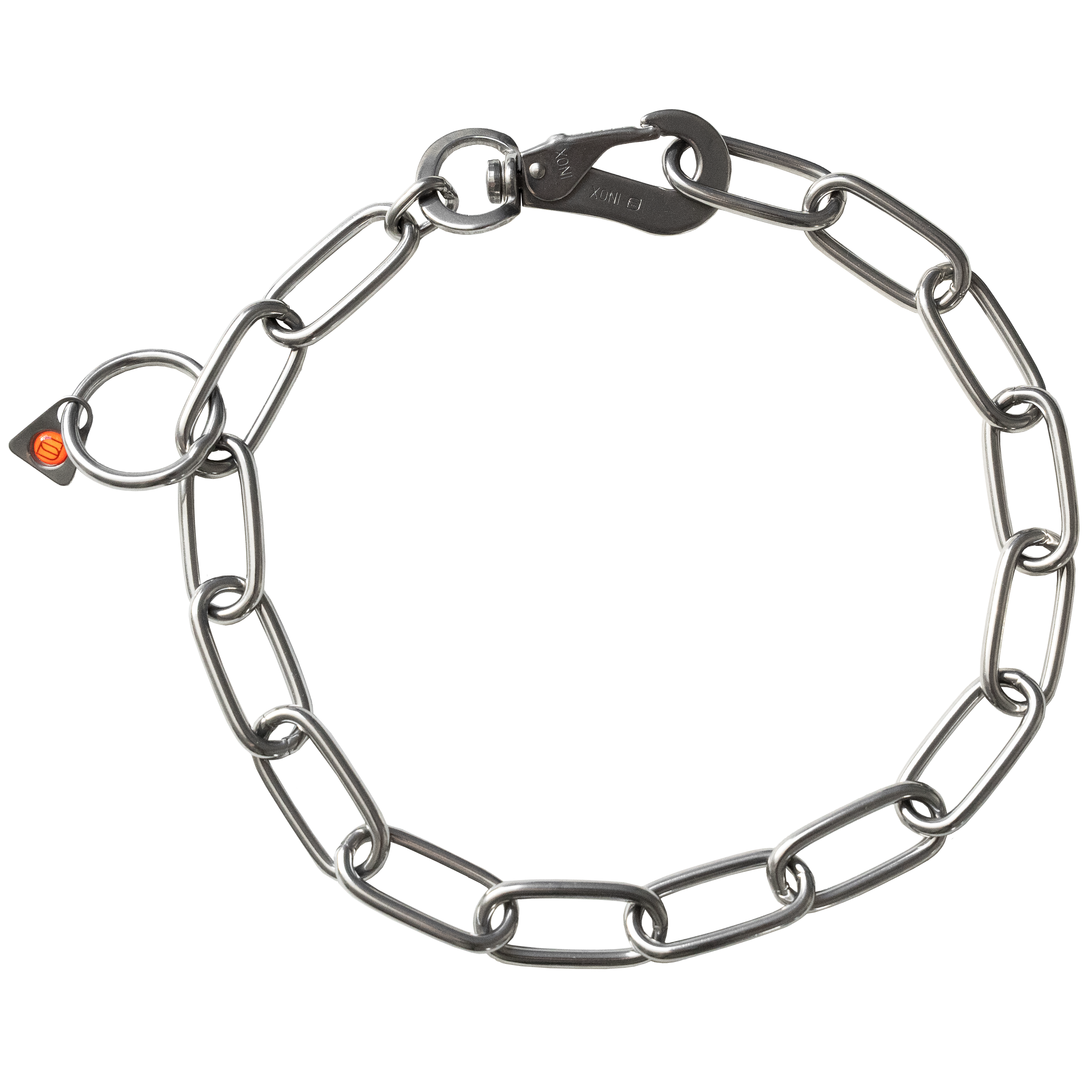 Long Link Chain Collar with SPRENGER Hook - 4mm Wire Gauge