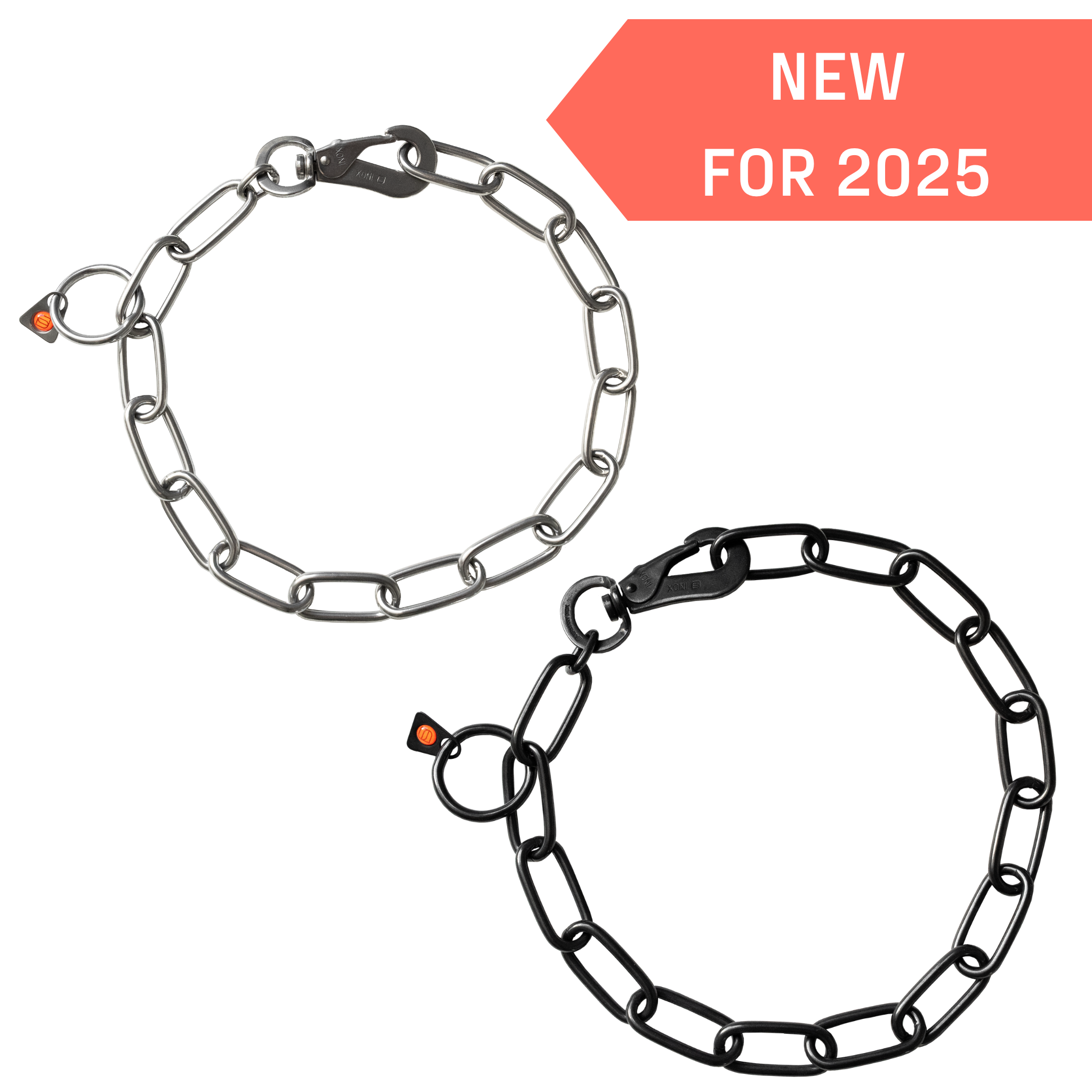 Long Link Chain Collar with SPRENGER Hook - 4mm Wire Gauge