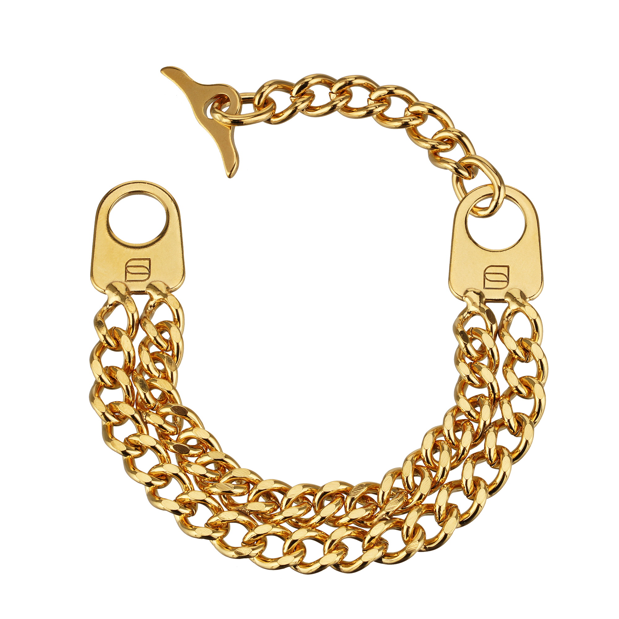 Twin Row Chain Bracelets (Unisex)