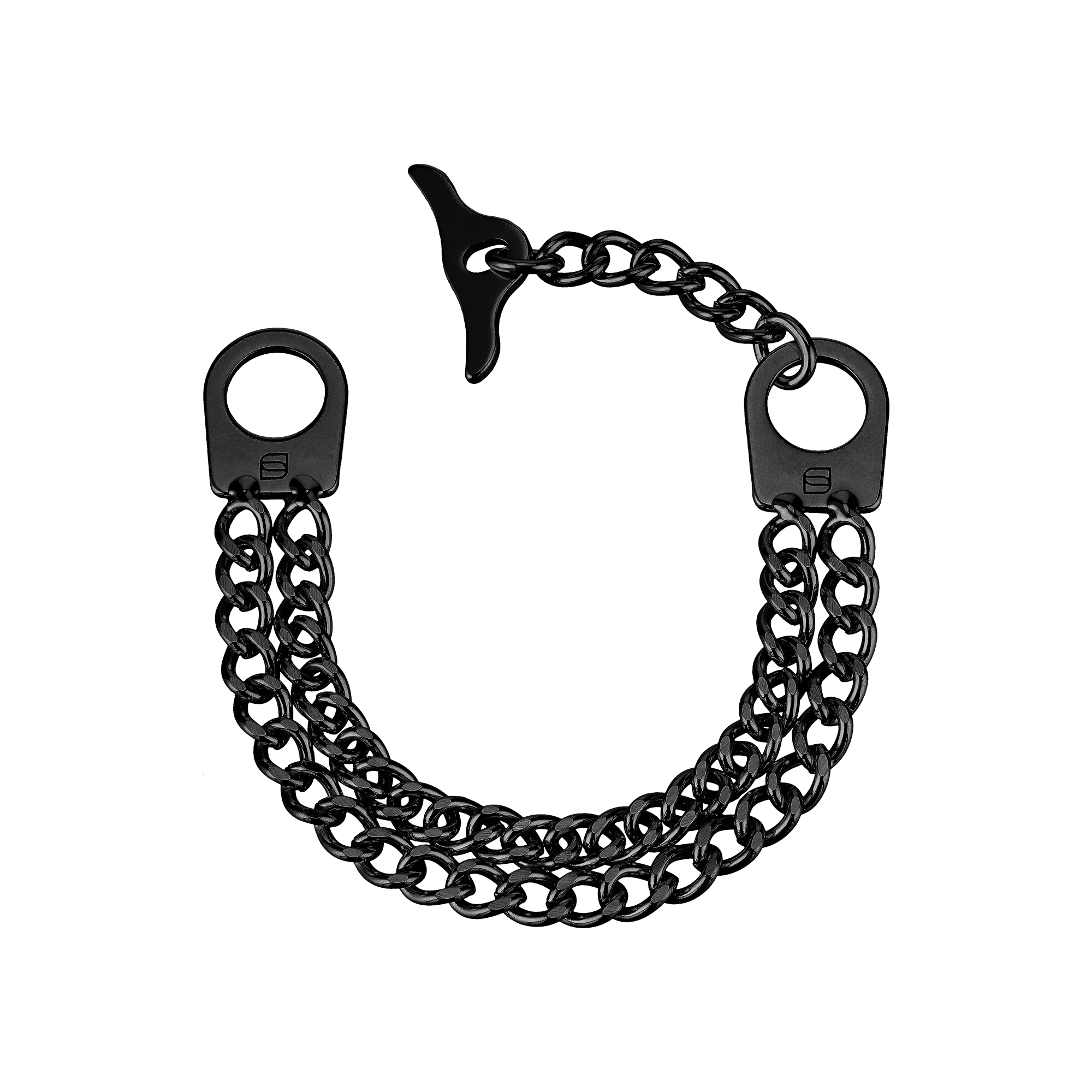 Womens Twin Row Chain Bracelet