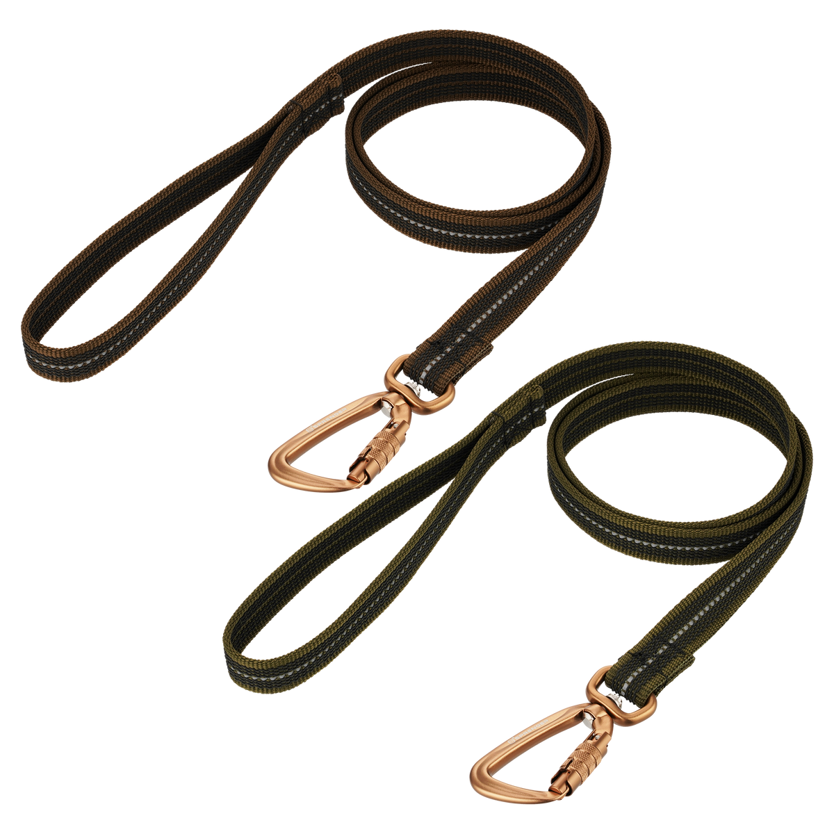 Rubberized Nylon Dog Leash with Hand Strap
