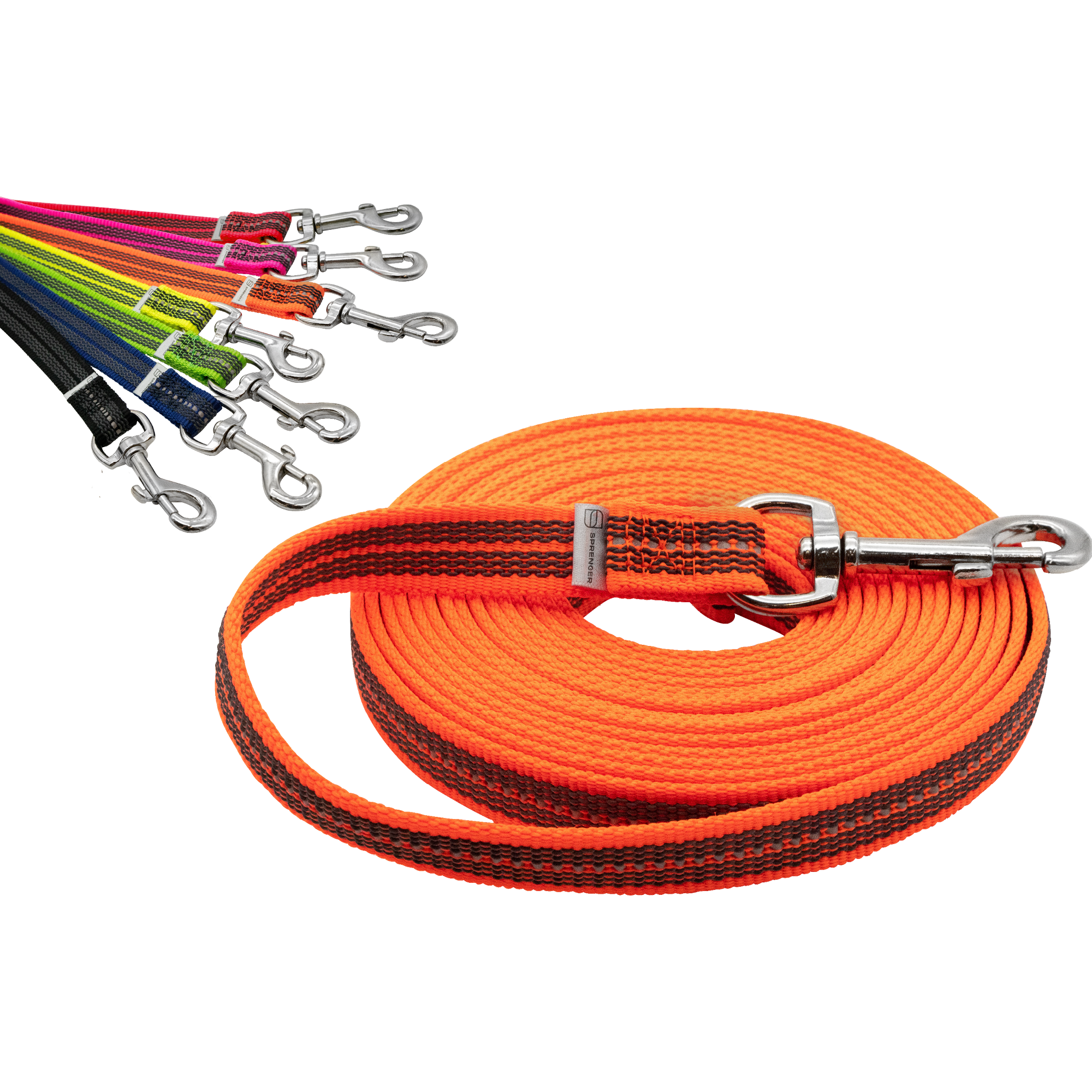 ストラップ LONG TRACK FOODS & THE DEARGROUND Rubberized Nylon Tracking Leash (No Hand Strap)