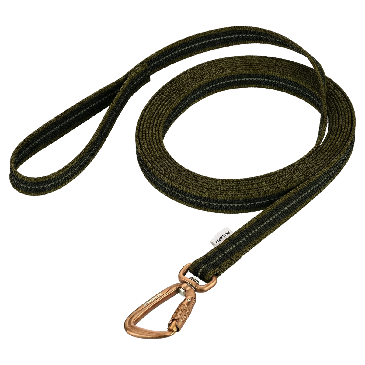 Rubberized Tracking Leash with Hand Strap