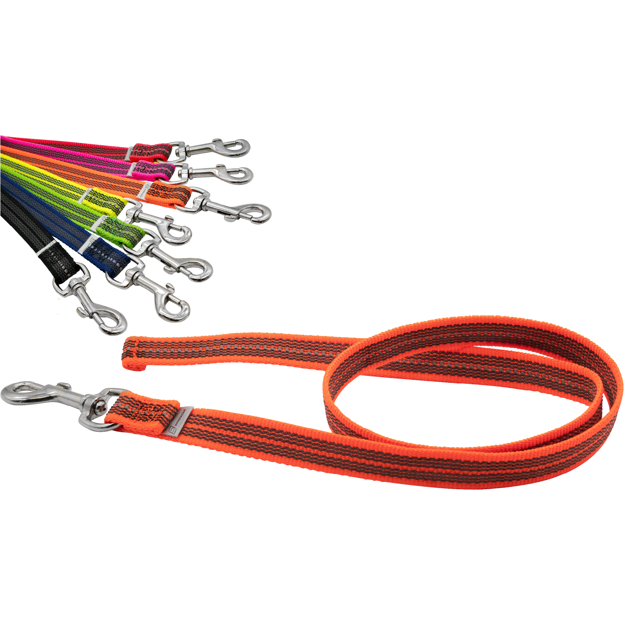 Rubberized Nylon Leash - No Hand Strap