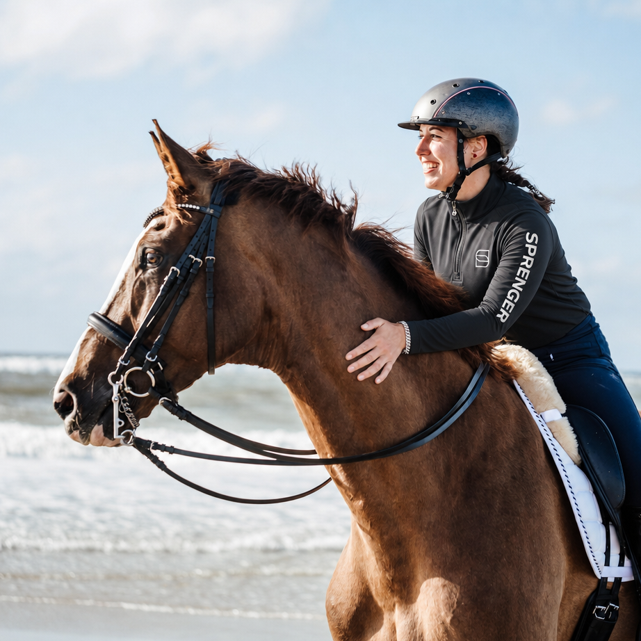 SPRENGER Quarter Zip Sun Shirt with SPF 50+