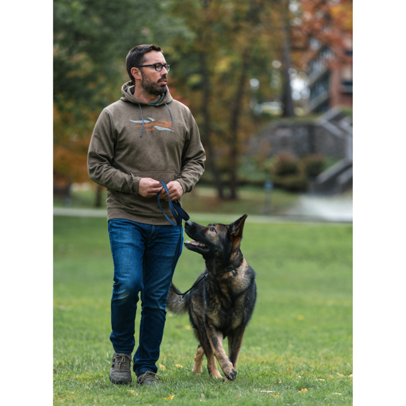 BlueLine Rubberized Leash