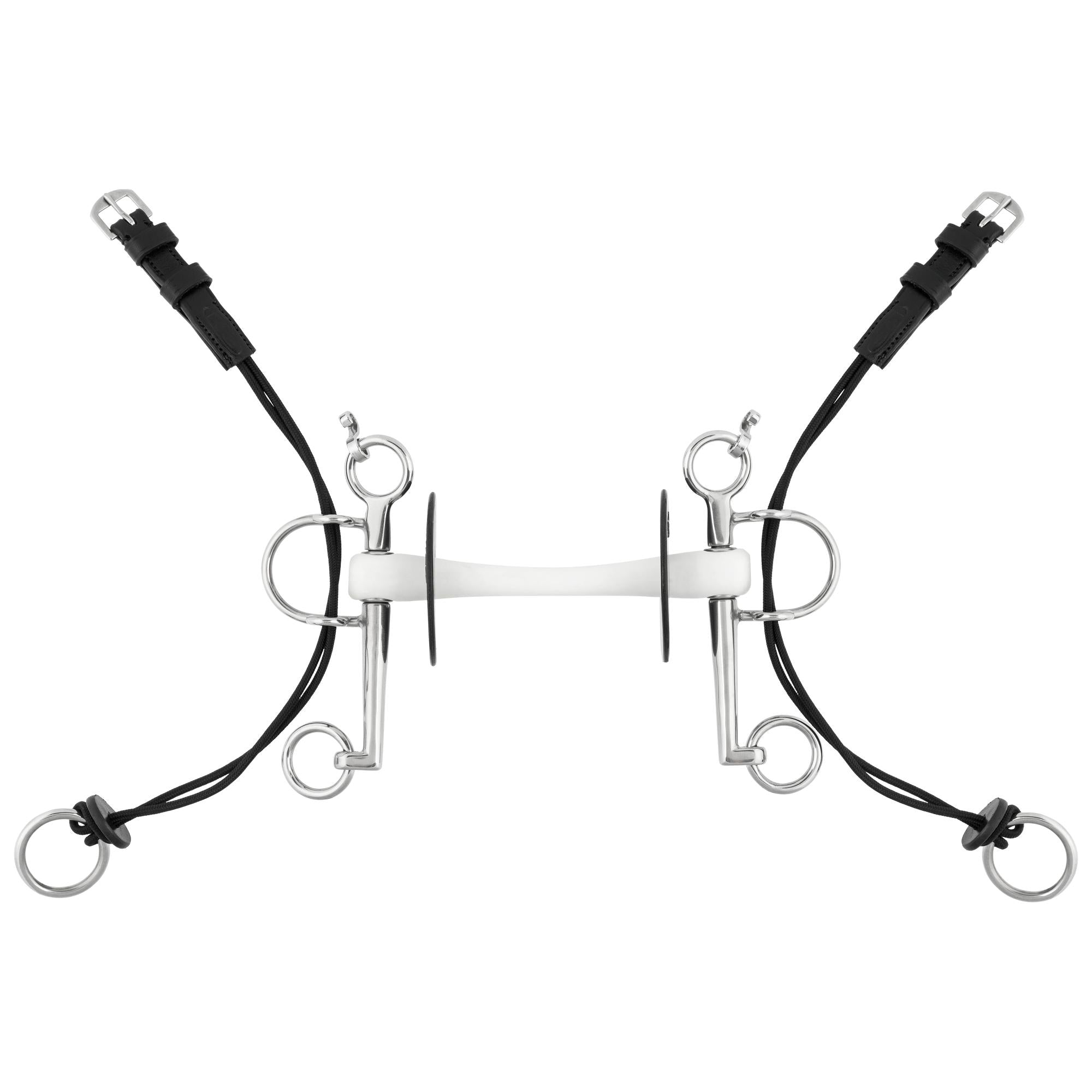 NATHE Gag Pelham Bit - Flexible Mullen Mouth and Long Cheeks