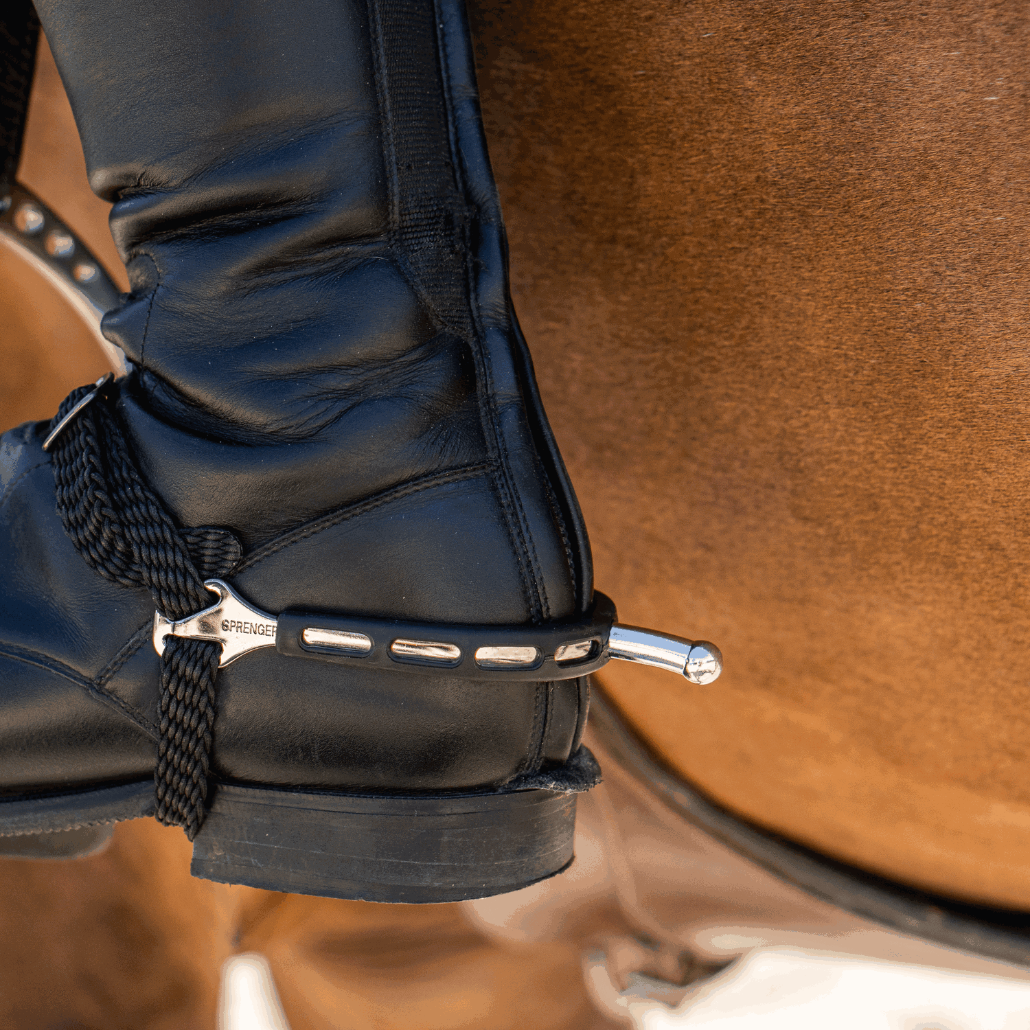 ULTRA Fit Extra Grip Spurs with Balkenhol Fastening - Ball-Shaped Neck End (two metal & length options)