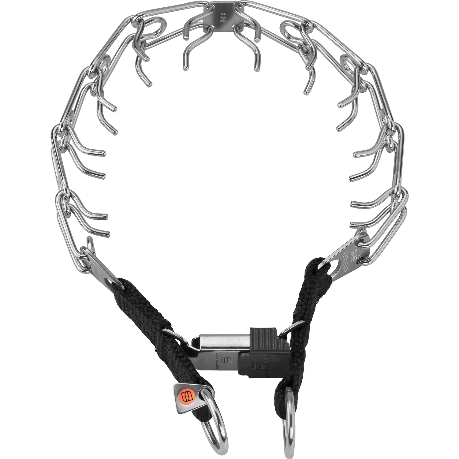 ULTRA-PLUS Training Collar with Center-Plate & ClicLock (Stainless Steel) - 2 Ring Style