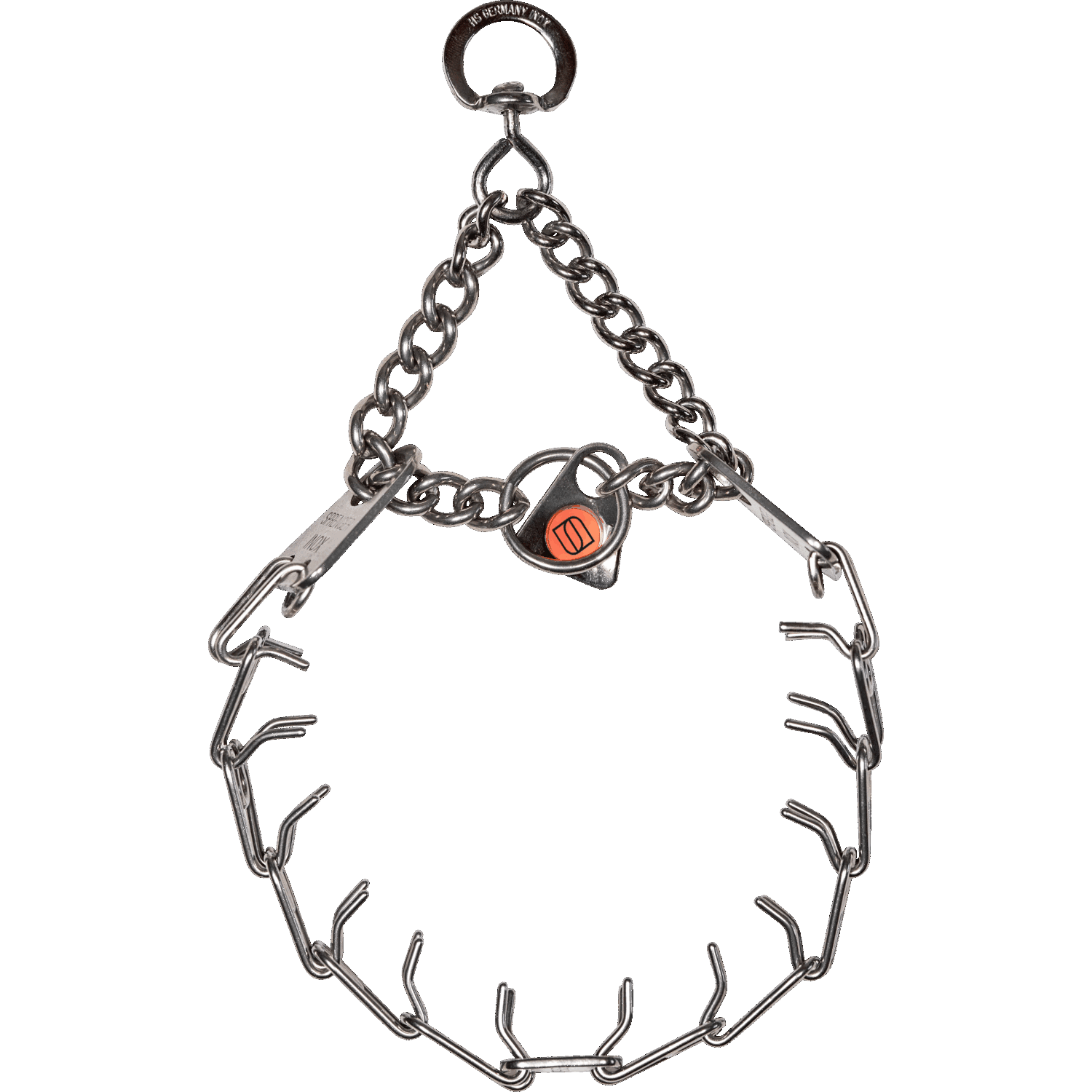 Micro-Plus Training Collar with Center-Plate & Assembly Chain (Stainless Steel) with Swivel - 1.5mm Wire Gauge