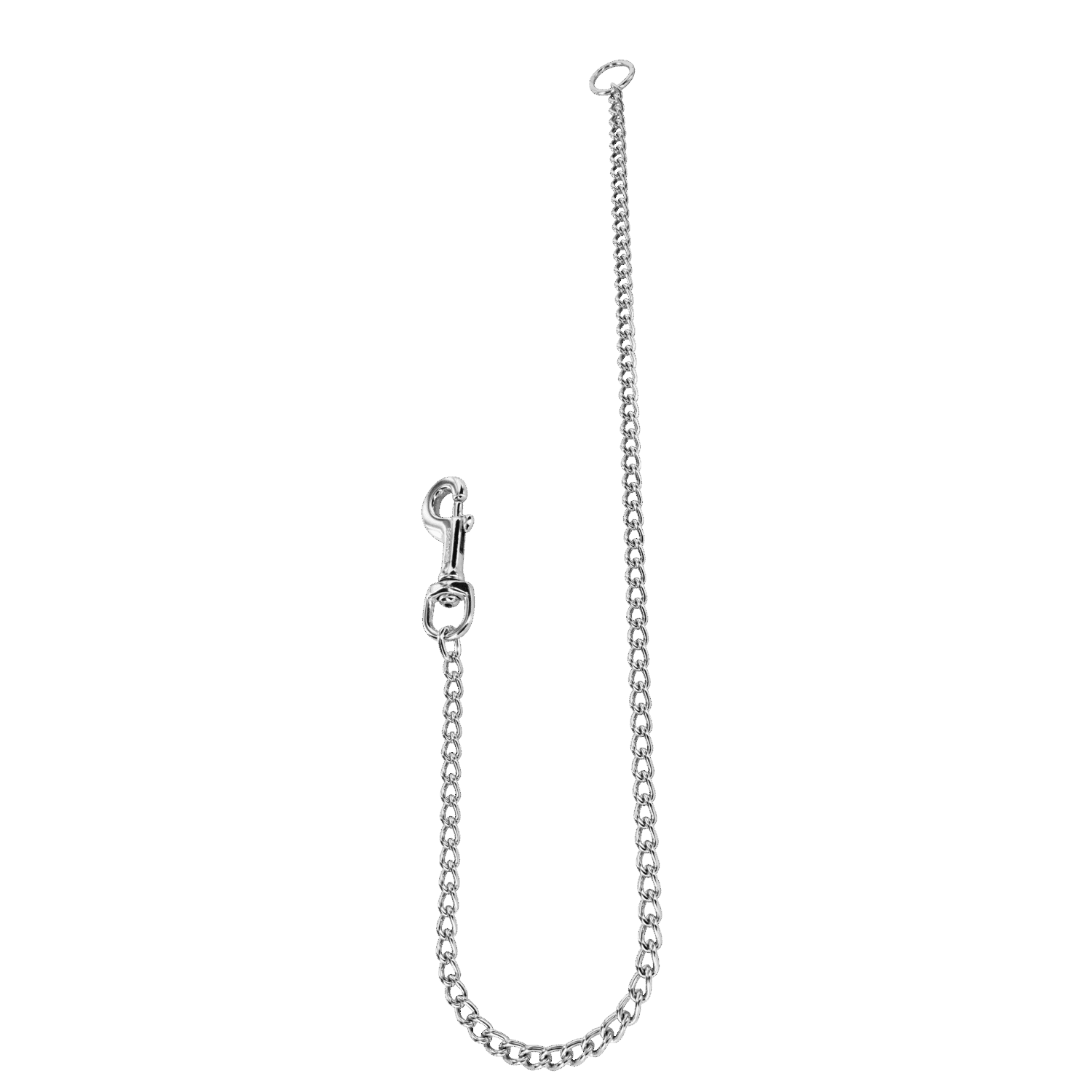 Round Chain Leash Attachment (31") - Steel Chrome-Plated