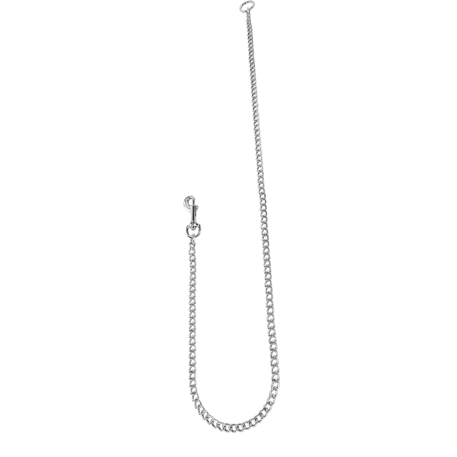 Round Chain Leash Attachment (31") - Steel Chrome-Plated