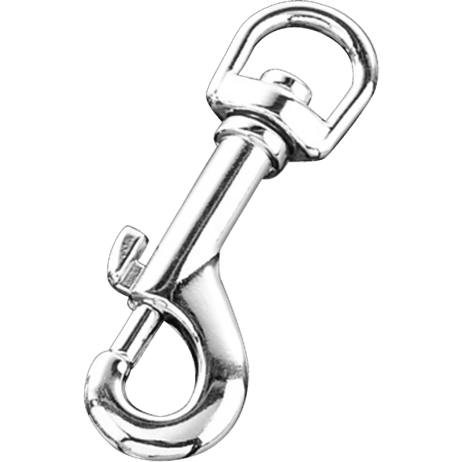 Snap Hook (Zinc die-casting, nickel-plated) - round eye