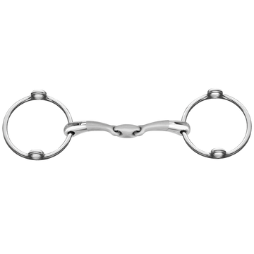 Satinox Loose Ring Gag Bit - Double Jointed