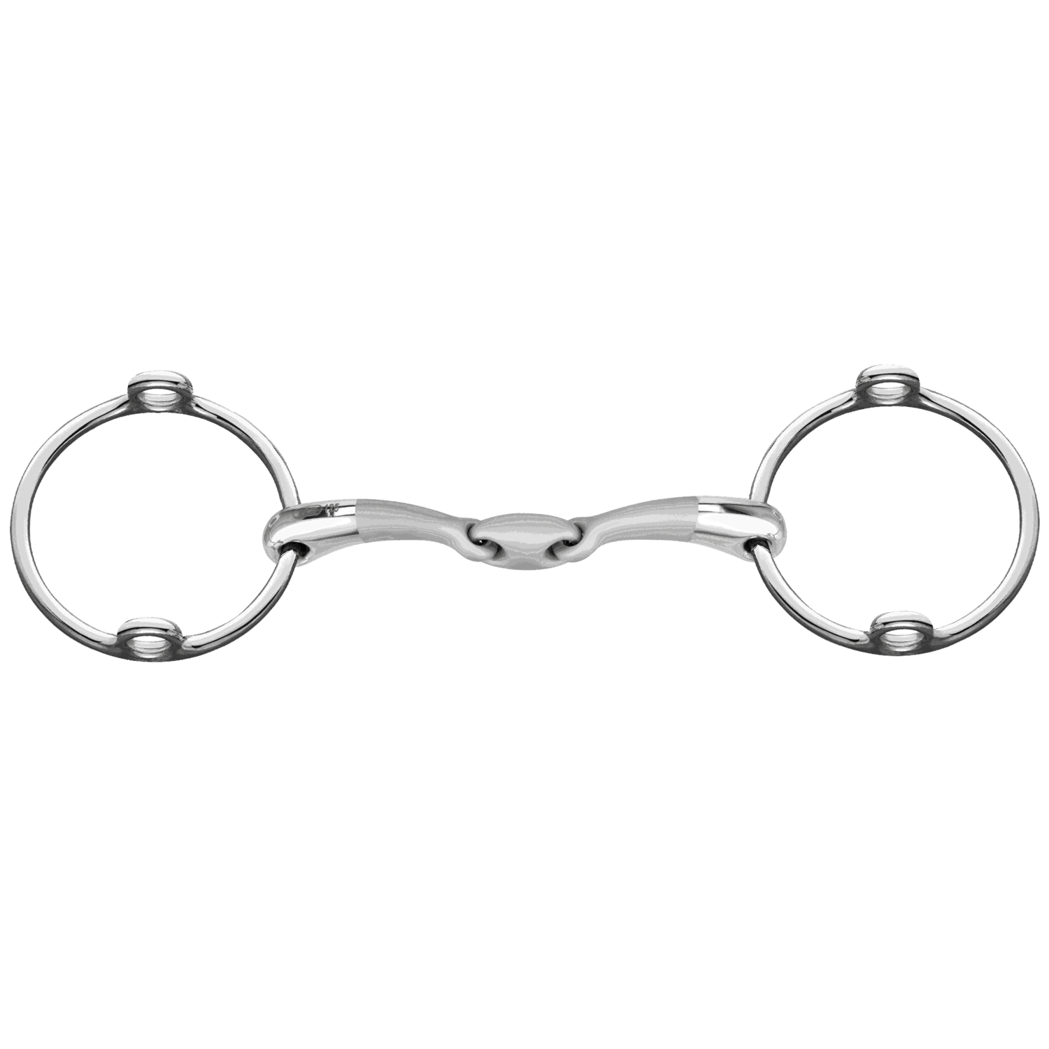 Satinox Loose Ring Gag Bit - Double Jointed