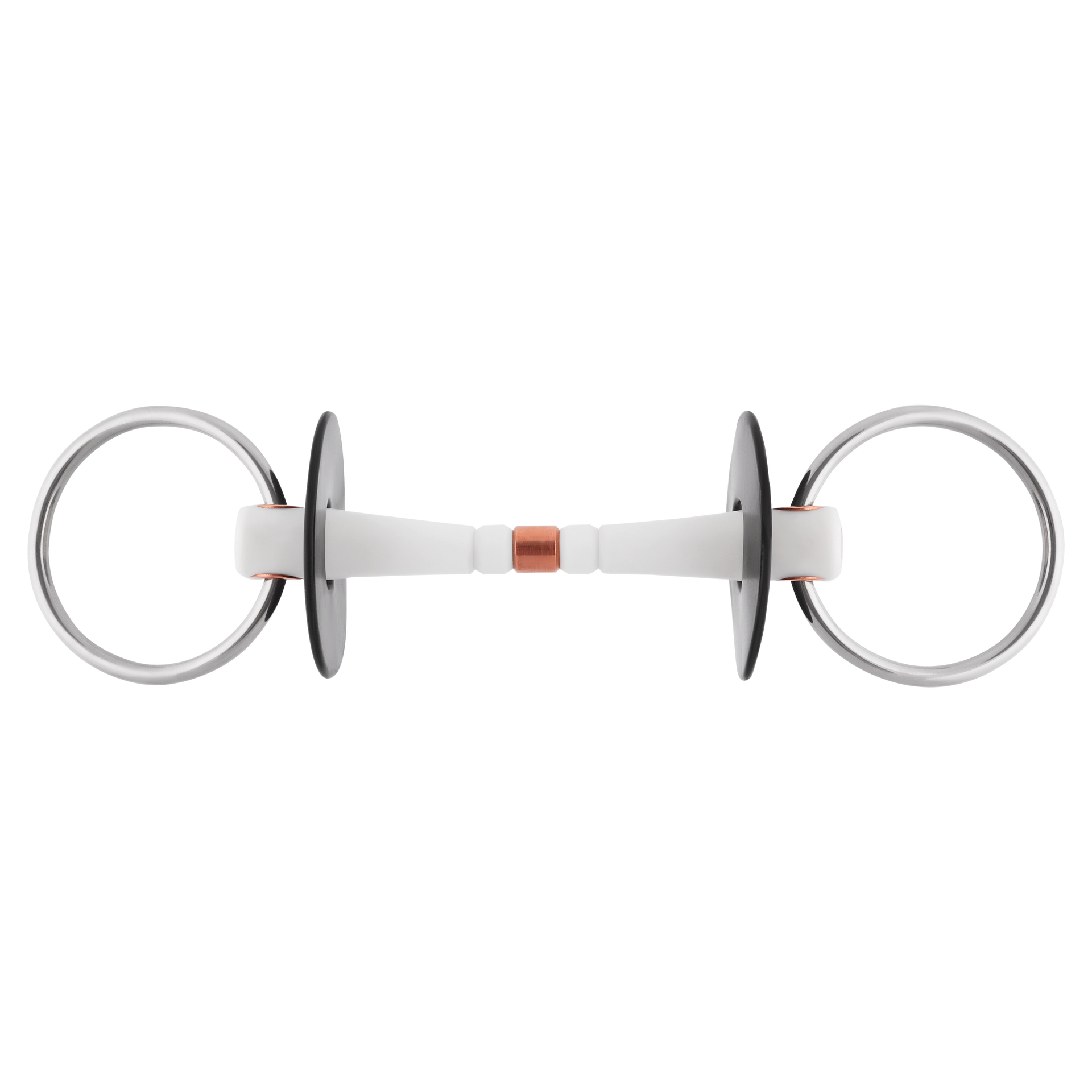 NATHE Loose Ring Snaffle Bit - Flexible with Copper Middle Link