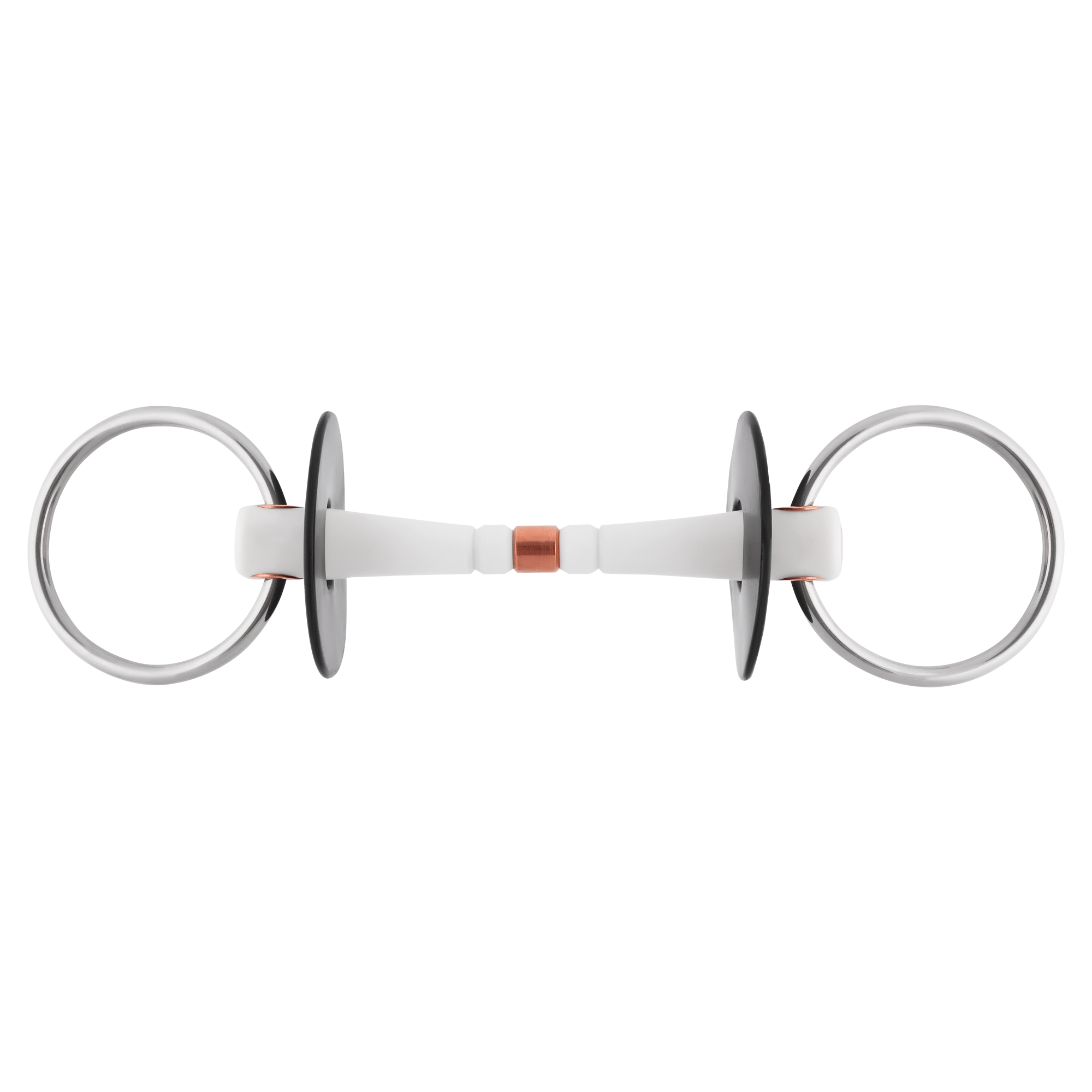NATHE Loose Ring Snaffle Bit - Flexible with Copper Middle Link