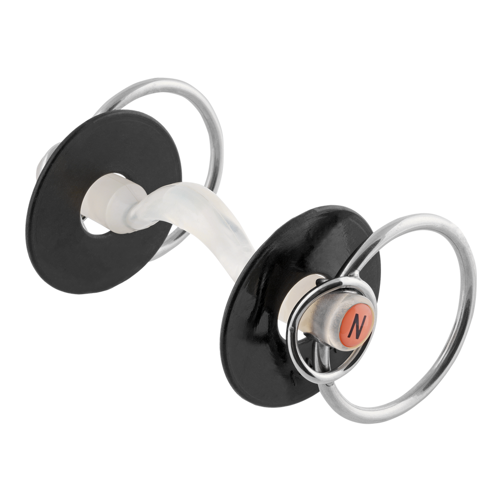 NATHE Mullen Mouth Bit with Port and Additional Small Rings