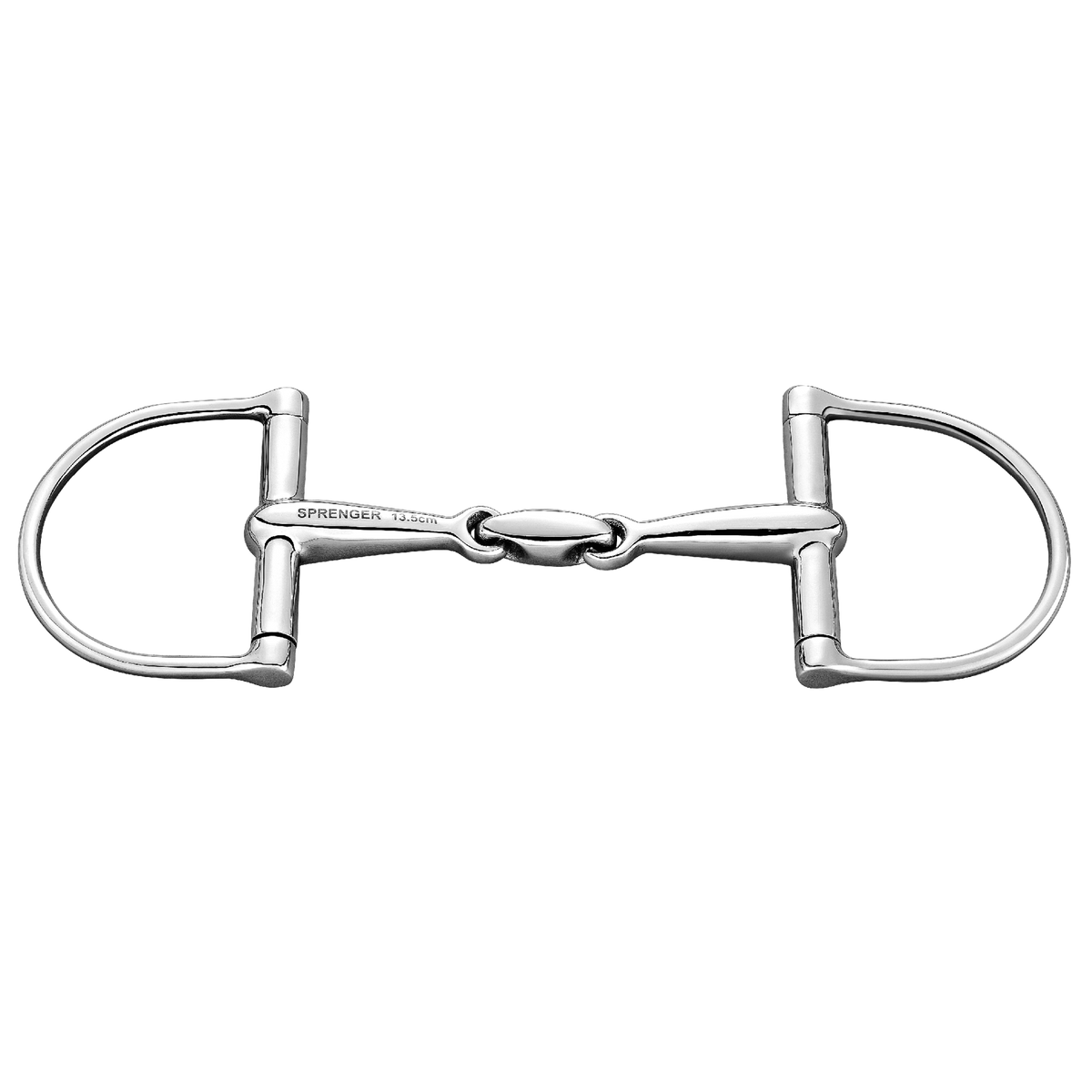 レトロリバイバル　Super D Double Ring STM テナーFL8 Stainless Steel D-Ring Bit (Double-Jointed)