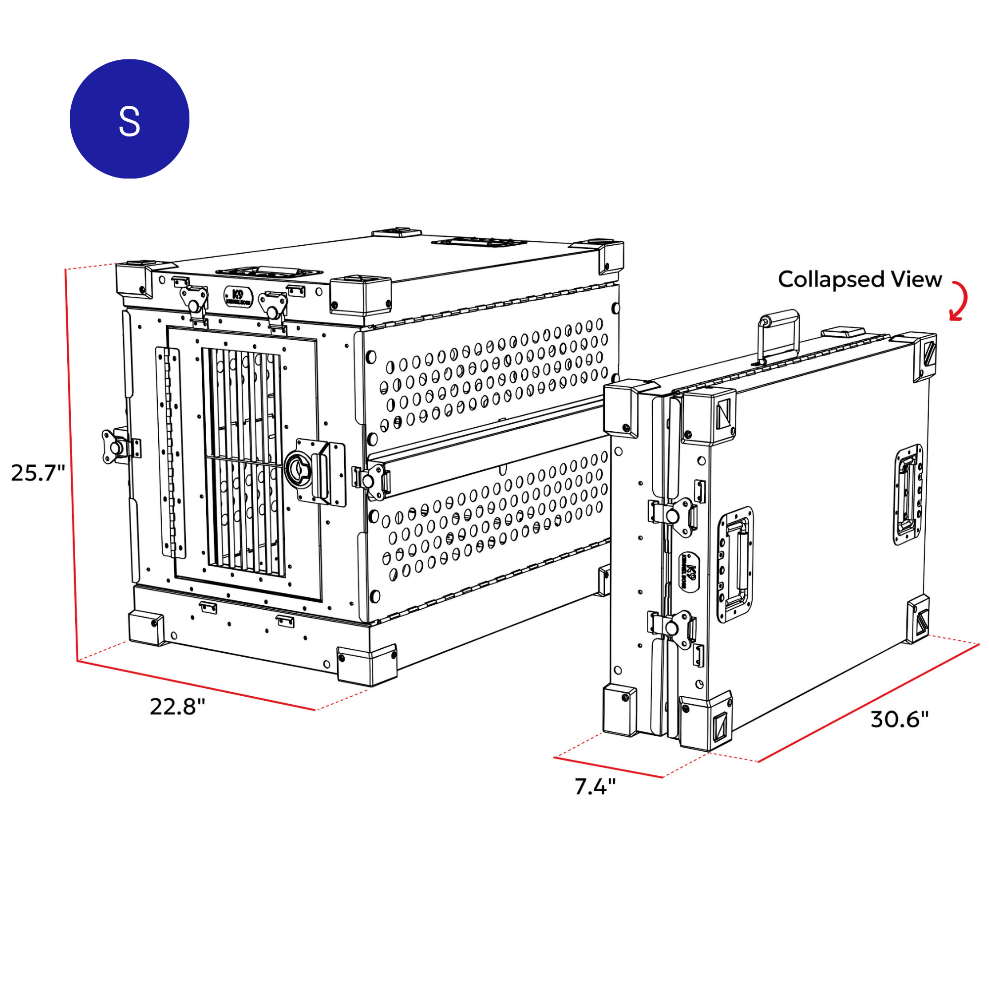 K9 Kennel Boss Heavy Duty Collapsible Dog Crate