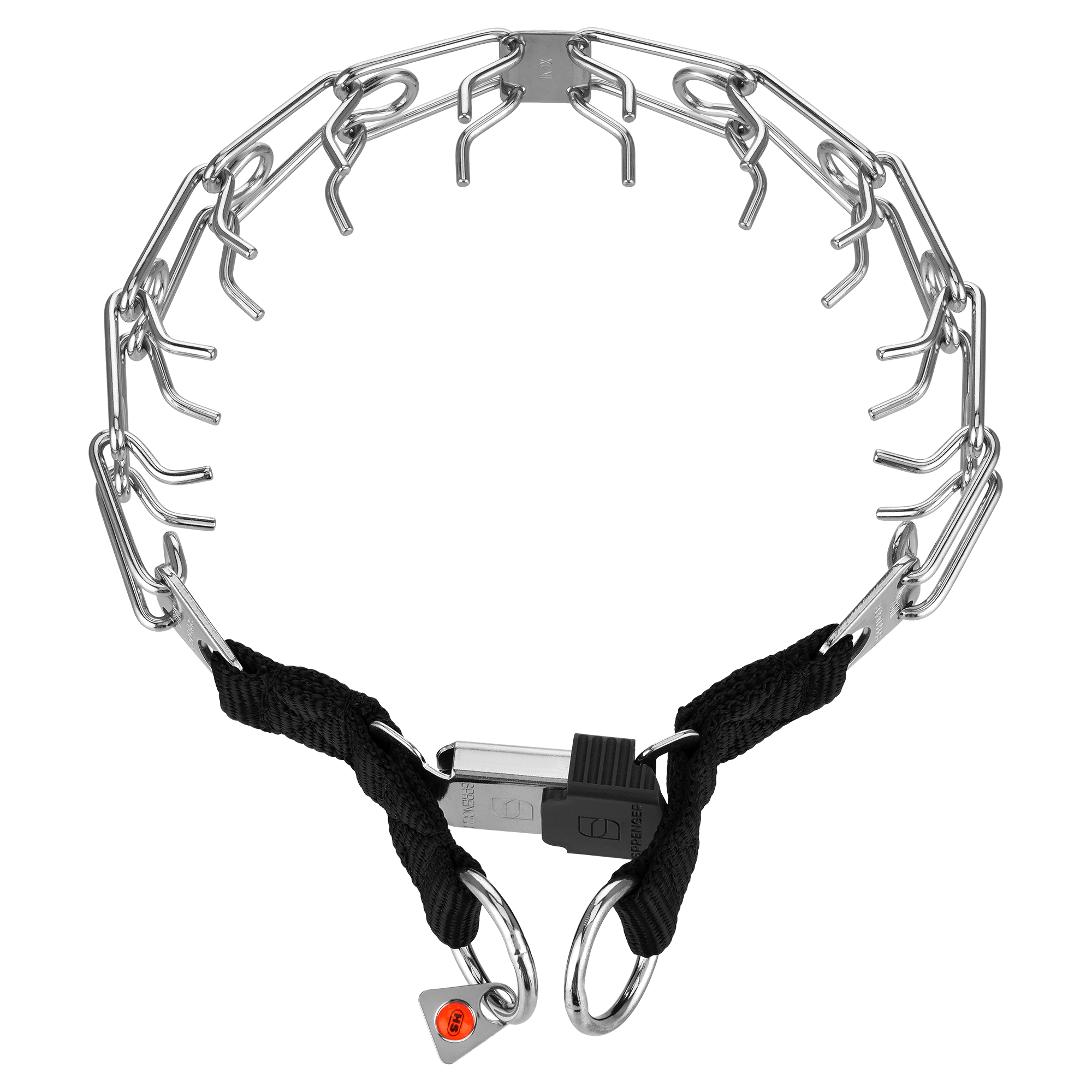 ULTRA-PLUS Training Collar with Center-Plate & ClicLock (Stainless Steel) - 2 Ring Style