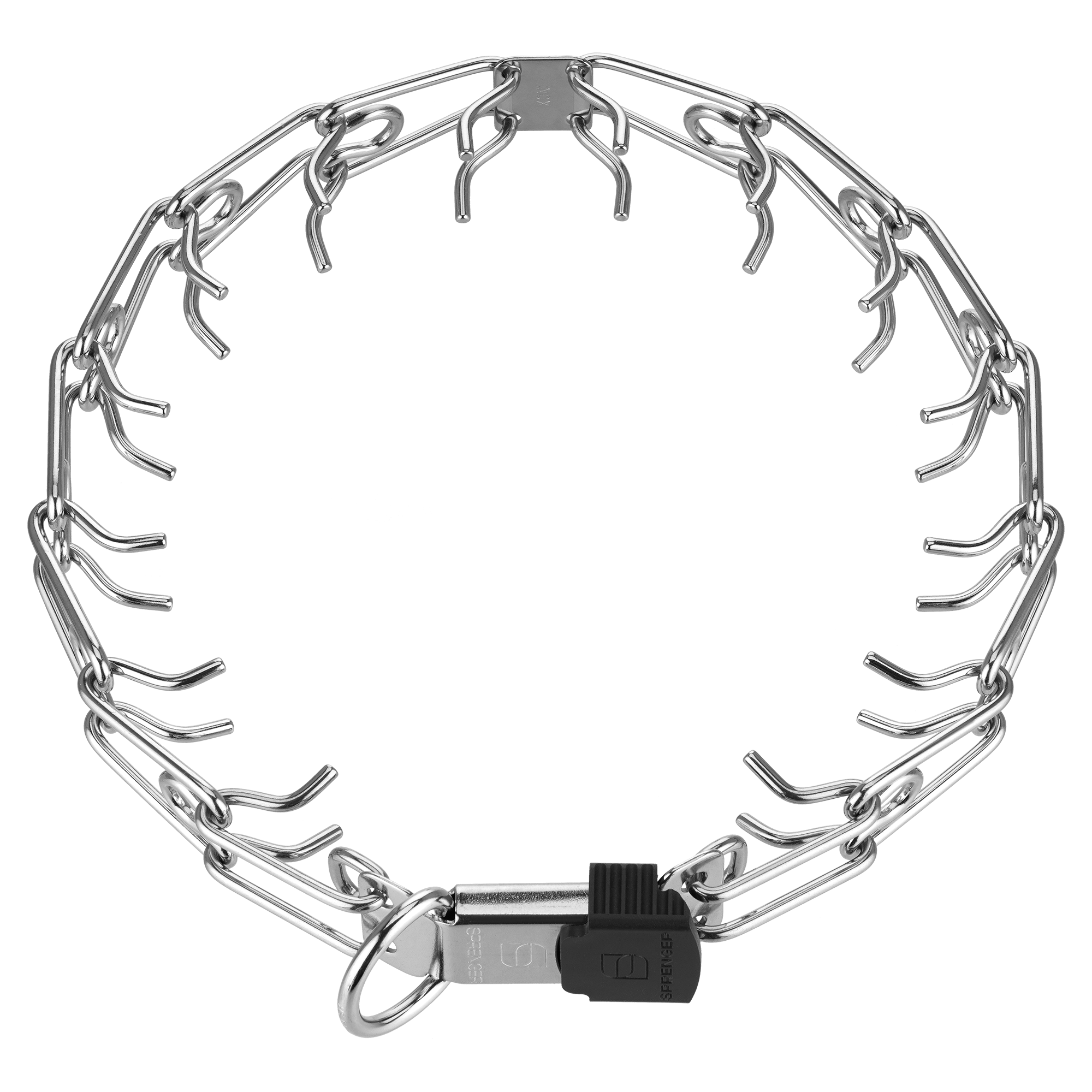 ULTRA-PLUS Training Collar with Center-Plate & ClicLock (Additional Links) - Stainless Steel