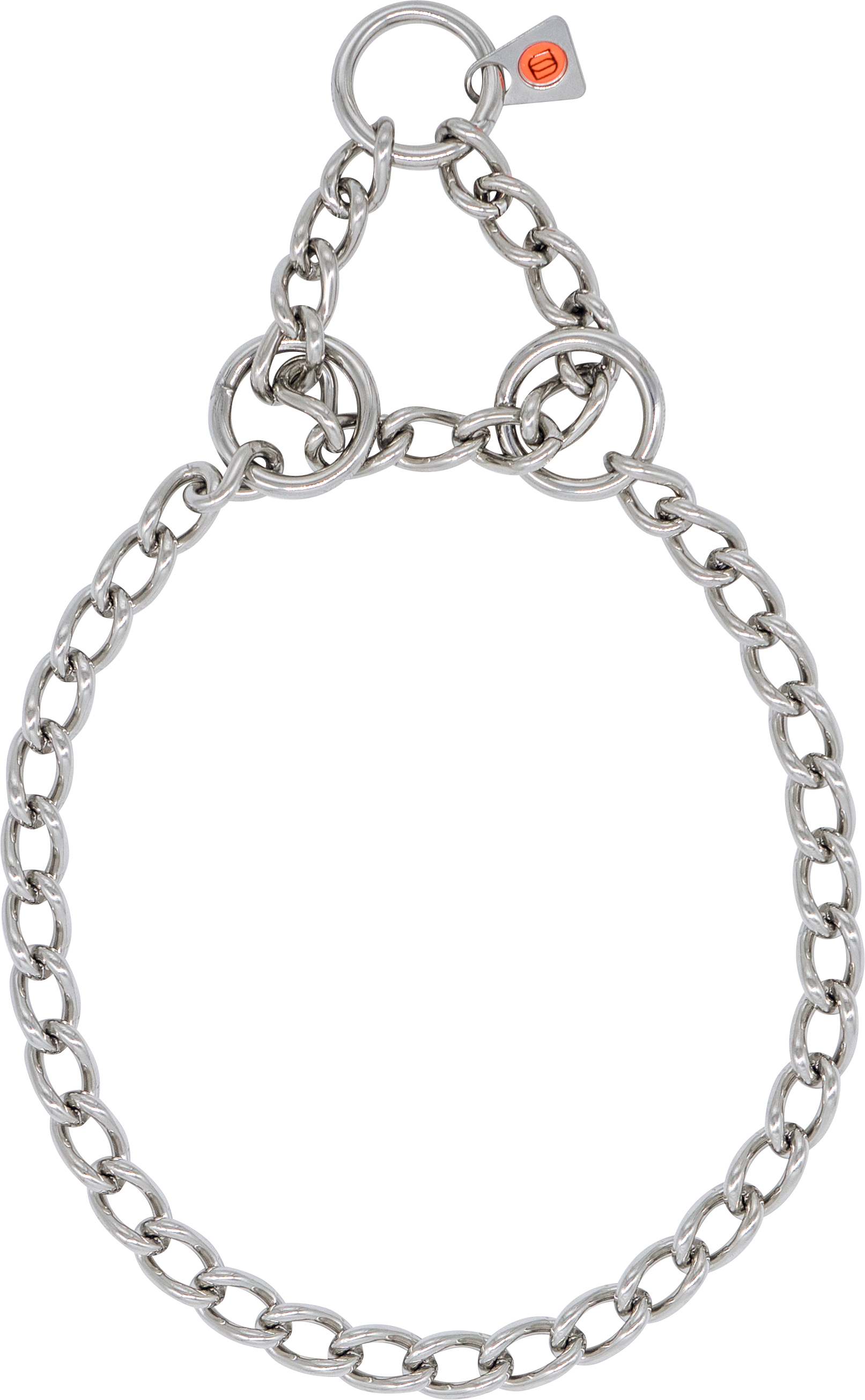 Round Link Chain Collar with Assembly Chain - Stainless Steel, 3.0 mm Wire Gauge