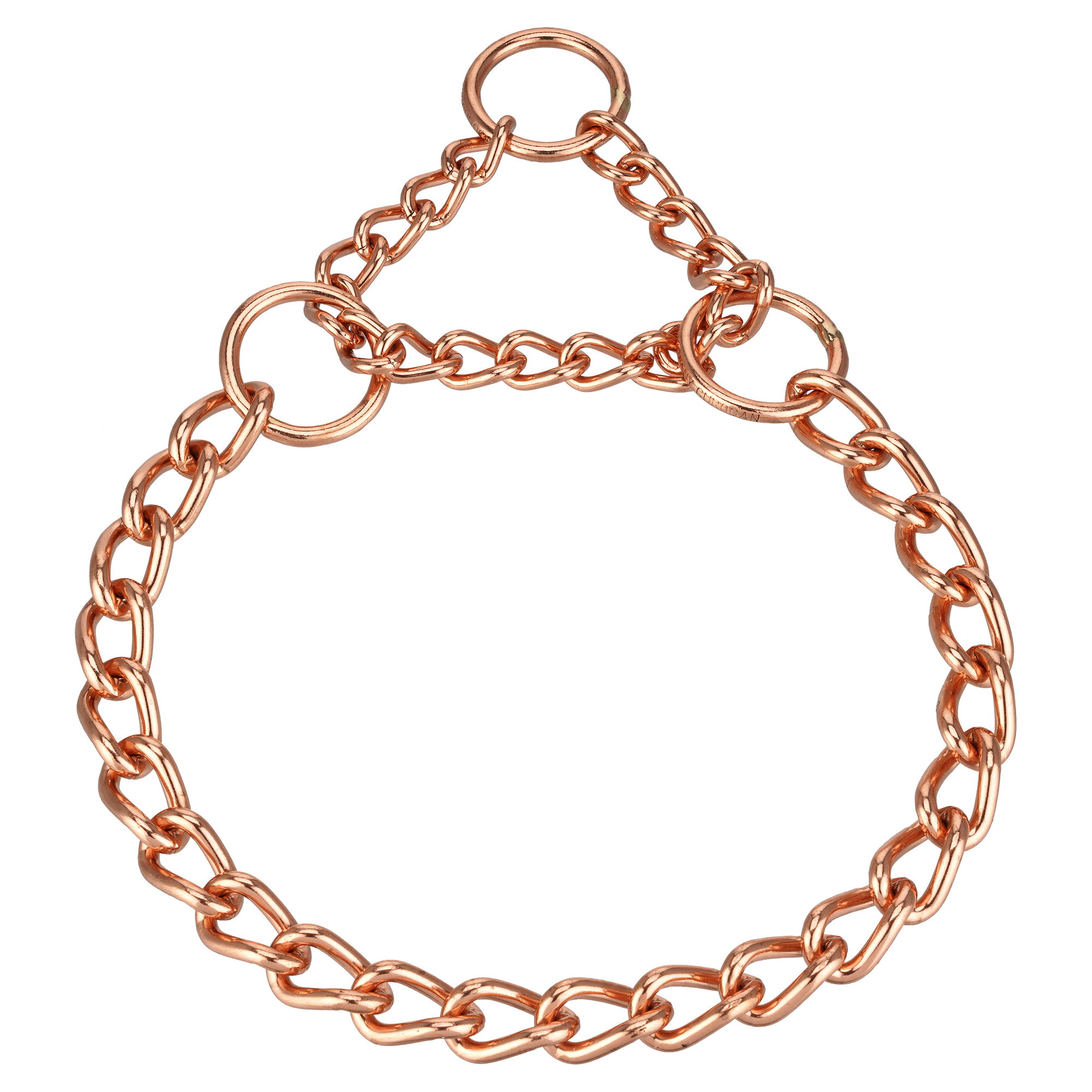 Short Link Chain Collar with Assembly Chain - Curogan, 4.0mm Wire Gauge