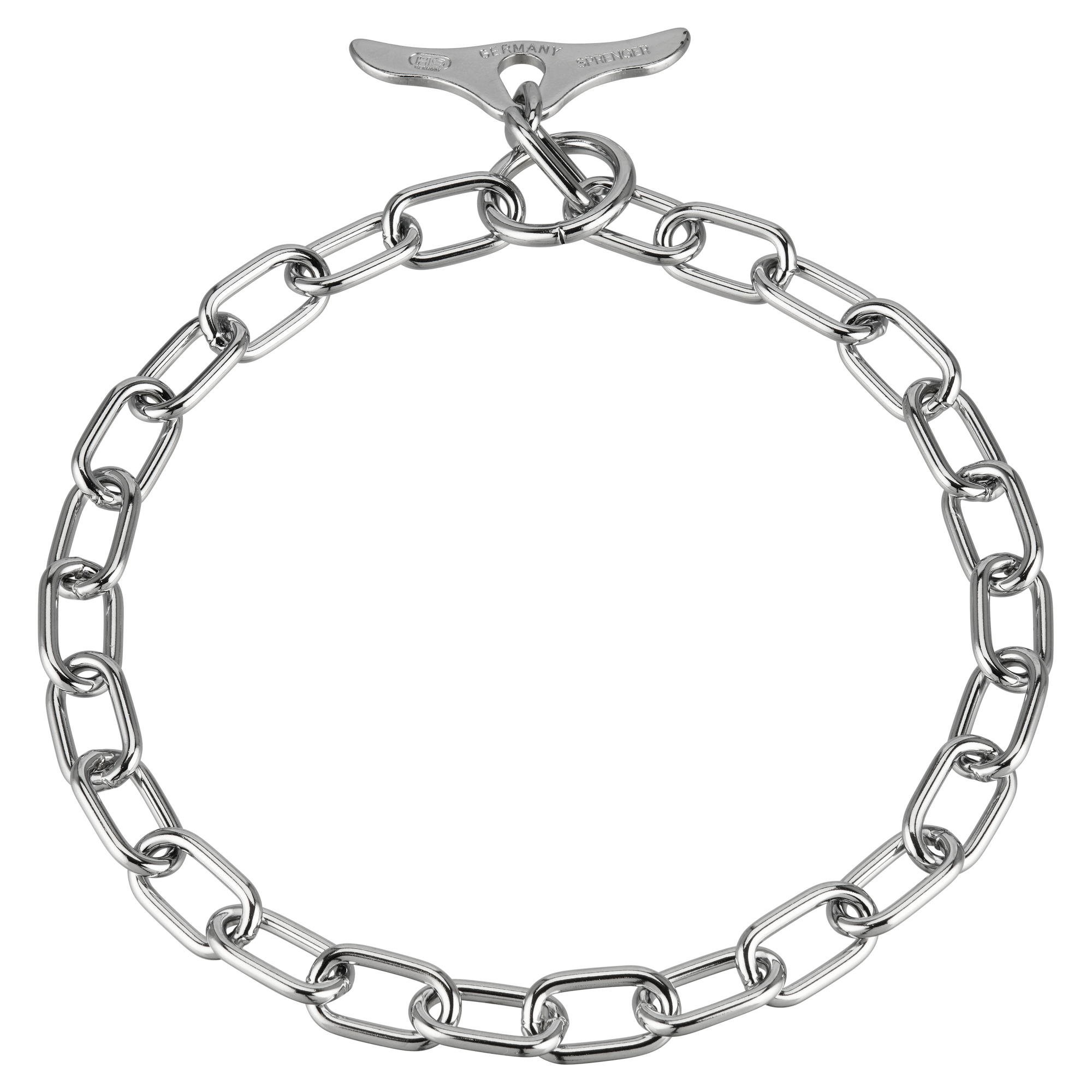 Medium Chain Link Collar (Steel Chrome-Plated) - 3.4mm