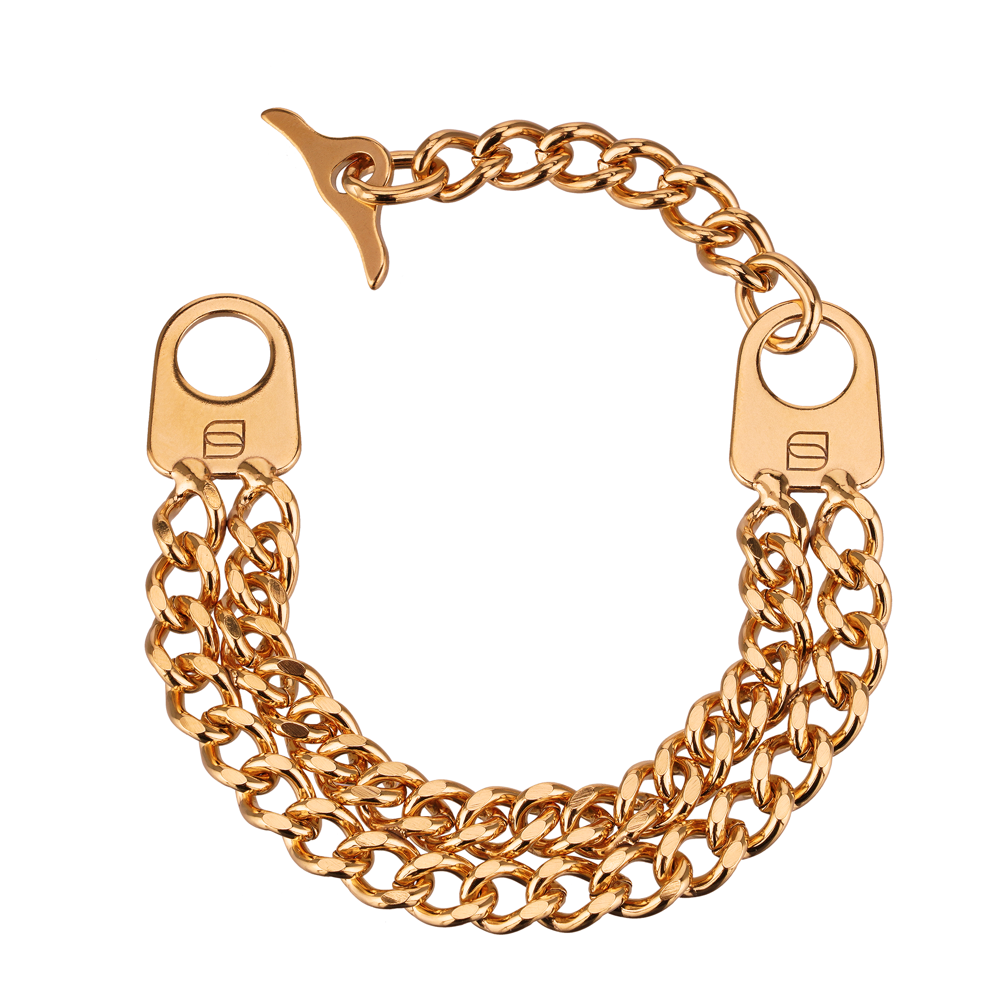 Twin Row Chain Bracelets (Unisex)