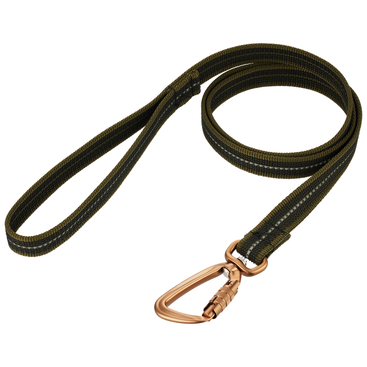 Rubberized Nylon Dog Leash with Hand Strap