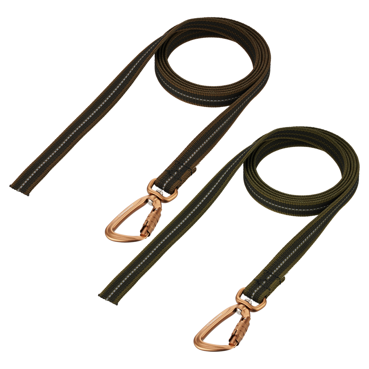 Rubberized Nylon Dog Leash without Hand Strap