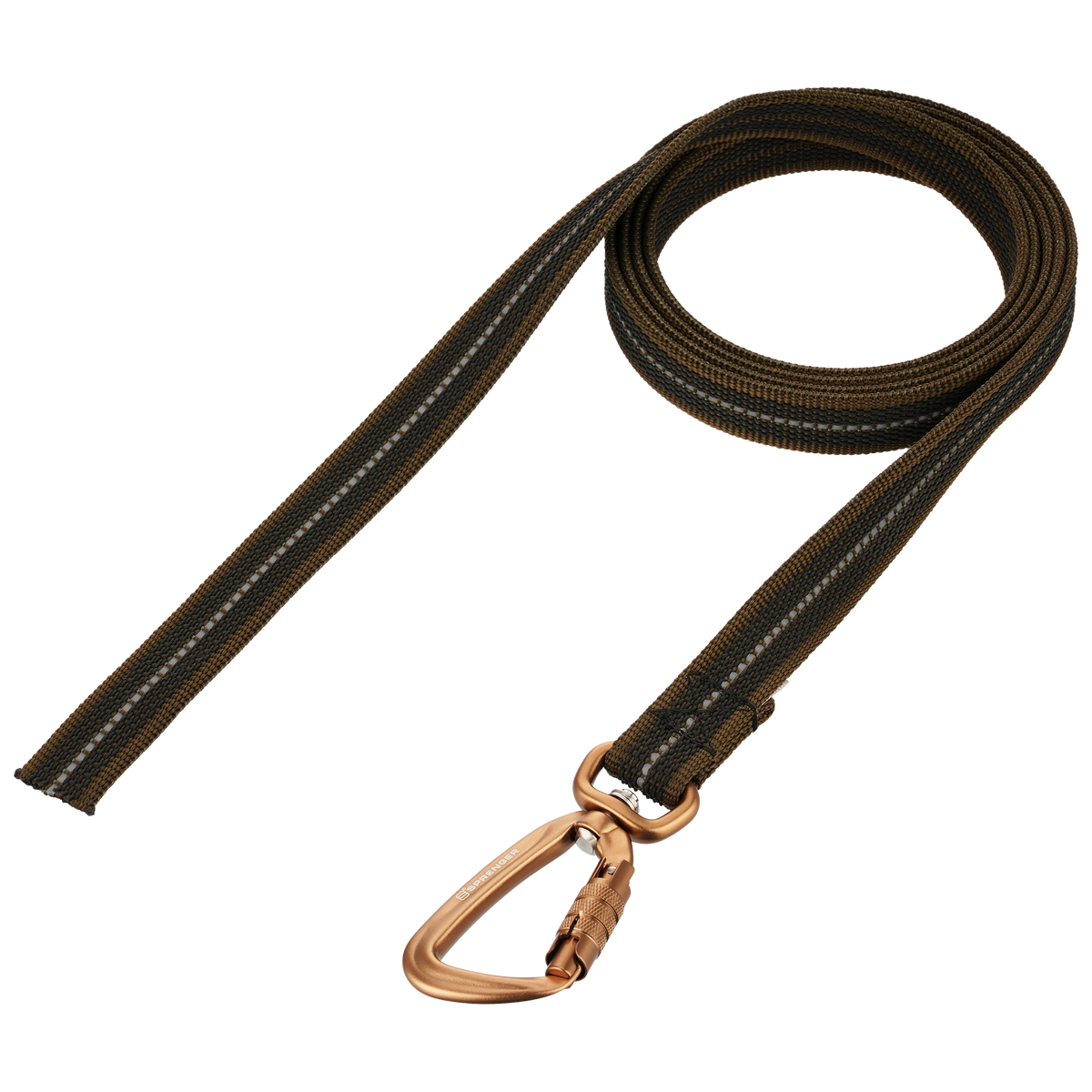 Rubberized Nylon Dog Leash without Hand Strap