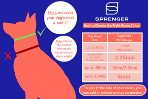 ULTRA-PLUS Training Prong Collar with Center-Plate, Assembly Chain & SPRENGER Hook (Steel Chrome-Plated)
