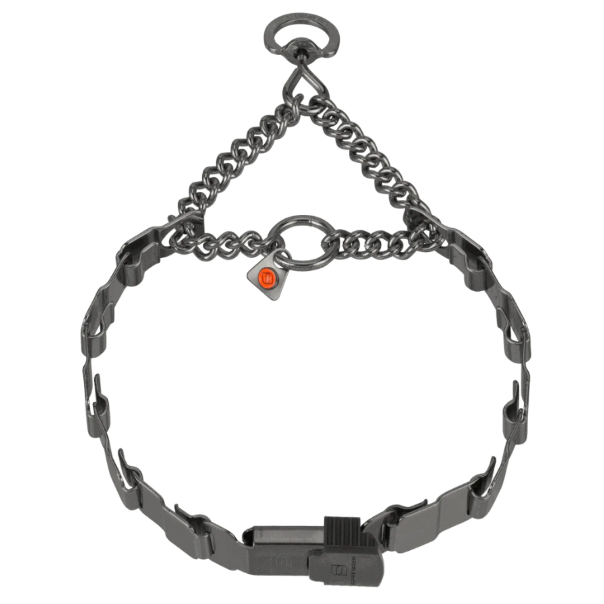 NeckTech Fun with Assembly Chain & ClicLock - Stainless Steel Matte Black