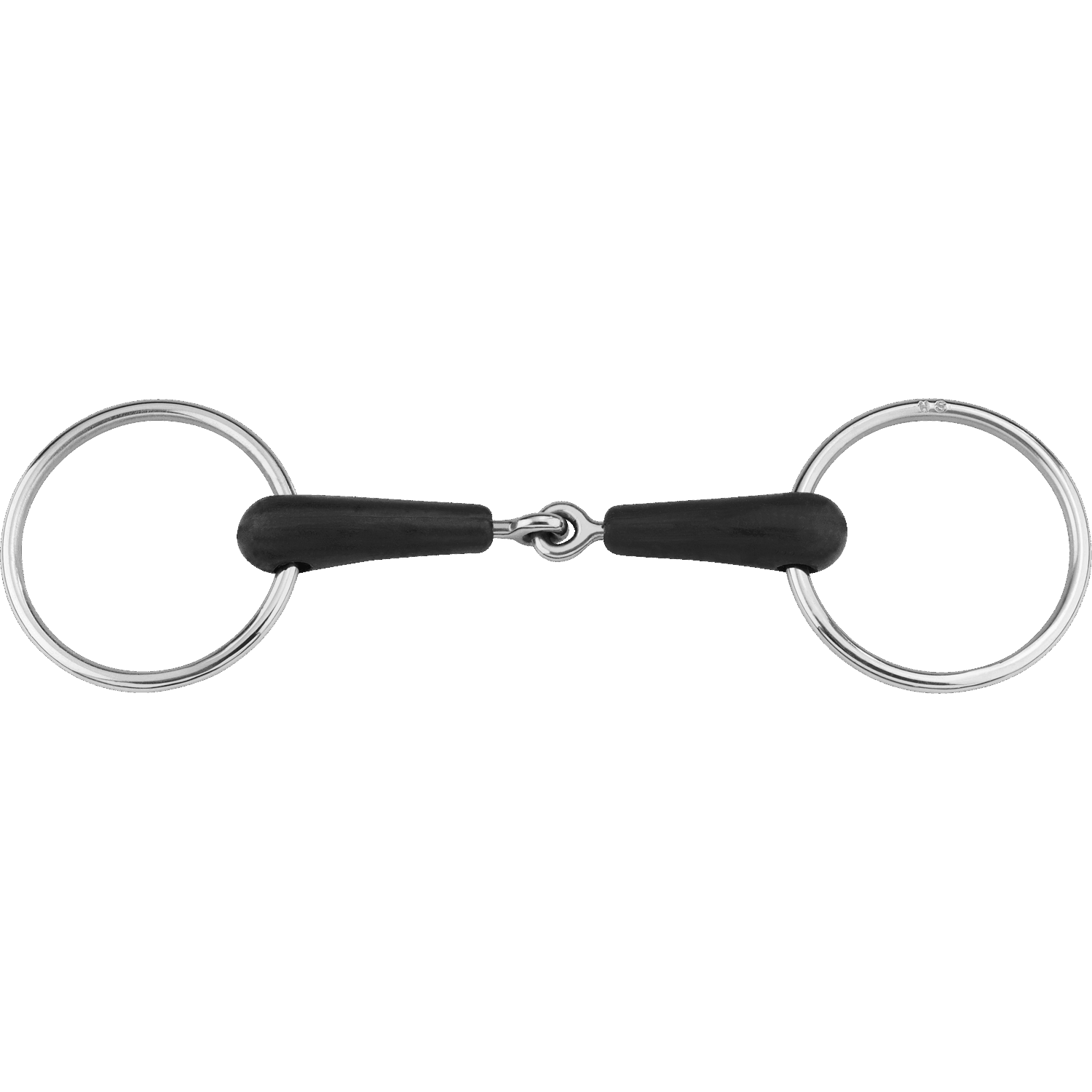 Soft Rubber Loose Ring Snaffle Bit - Single Jointed