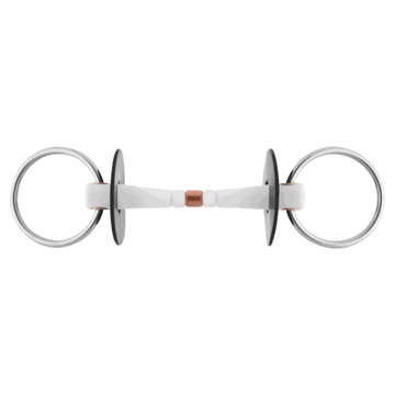 Nathe Loose Ring Snaffle - Flexible with Copper Middle Link