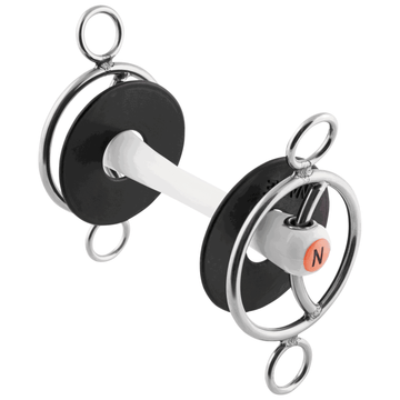 Nathe 3-Ring Bit with Flexible Mullen Mouth and Sliding Cheek