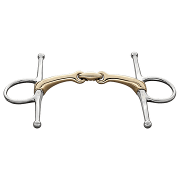 Dynamic RS Full Cheek Snaffle Bit - Double Jointed