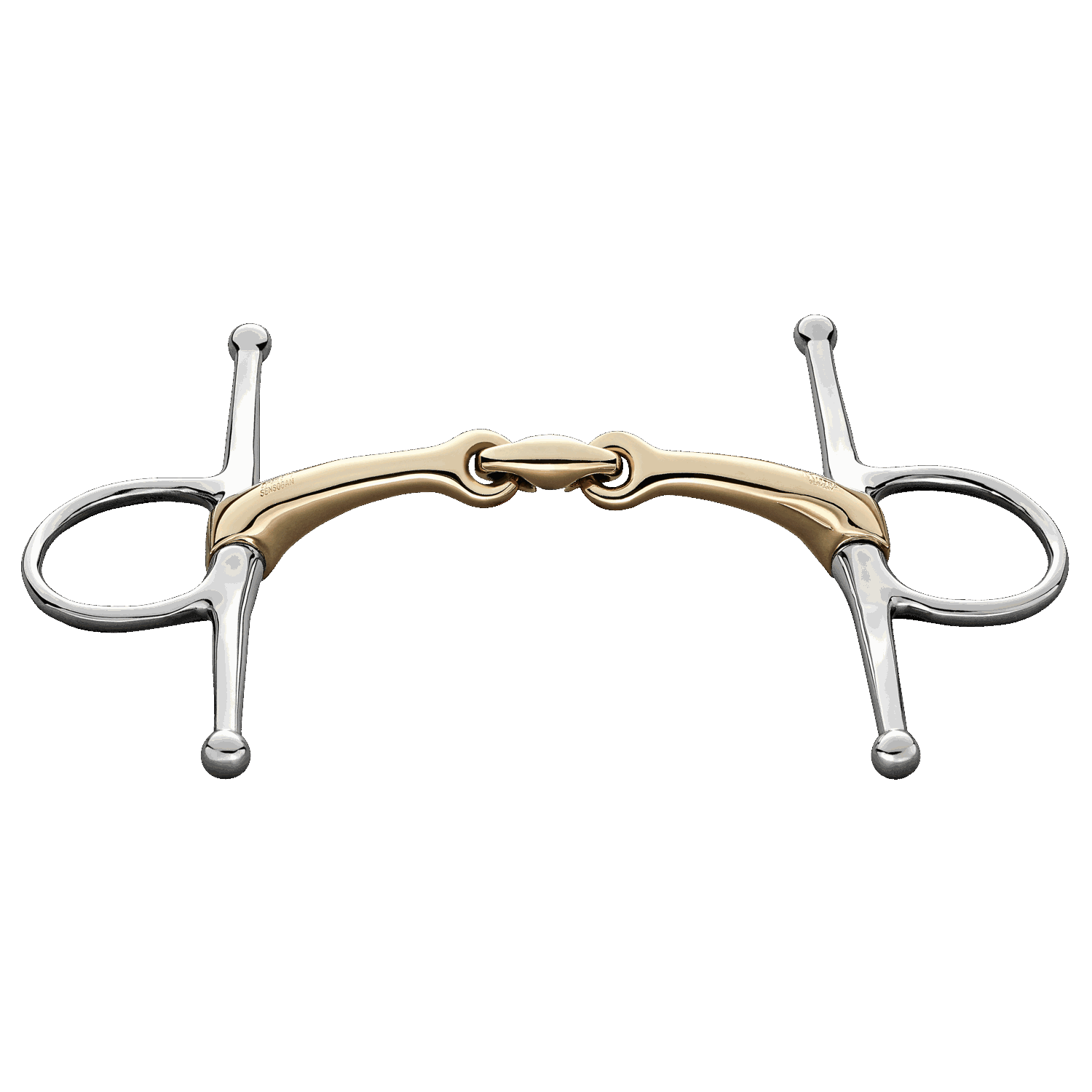 Dynamic RS Full Cheek Snaffle Bit - Double Jointed