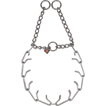 ULTRA-PLUS Easy On Training Collar with Center-Plate & Assembly Chain - Stainless Steel