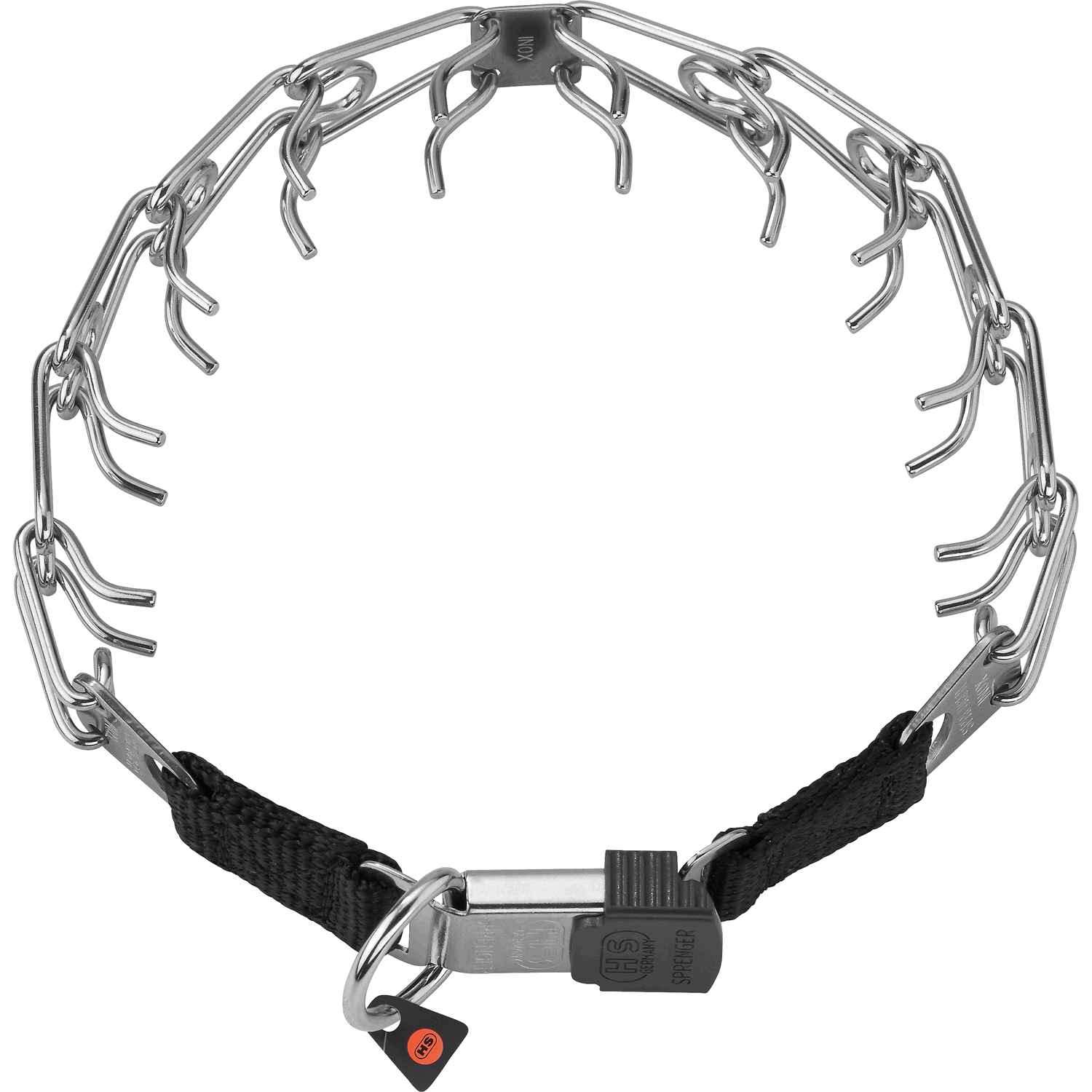 ULTRA-PLUS Training Collar with Center-Plate & ClicLock - Stainless Steel