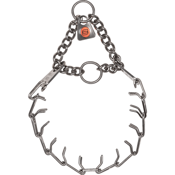 MICRO-PLUS Training Collar with Center-Plate & Assembly Chain (Stainless Steel) - 1.5mm