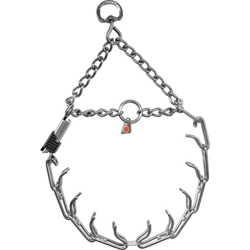 ULTRA-PLUS Training Collar with Center-Plate, Assembly Chain, and ClicLock - Stainless Steel